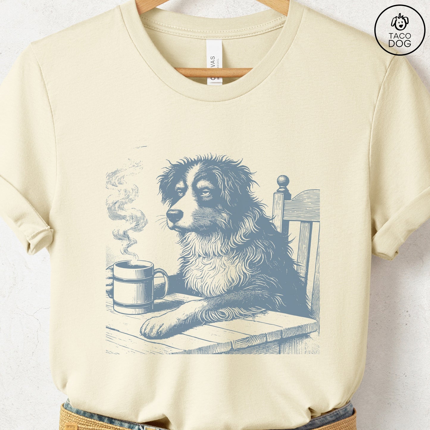 Australian Shepherd Aussie Coffee Morning Mood T-Shirt