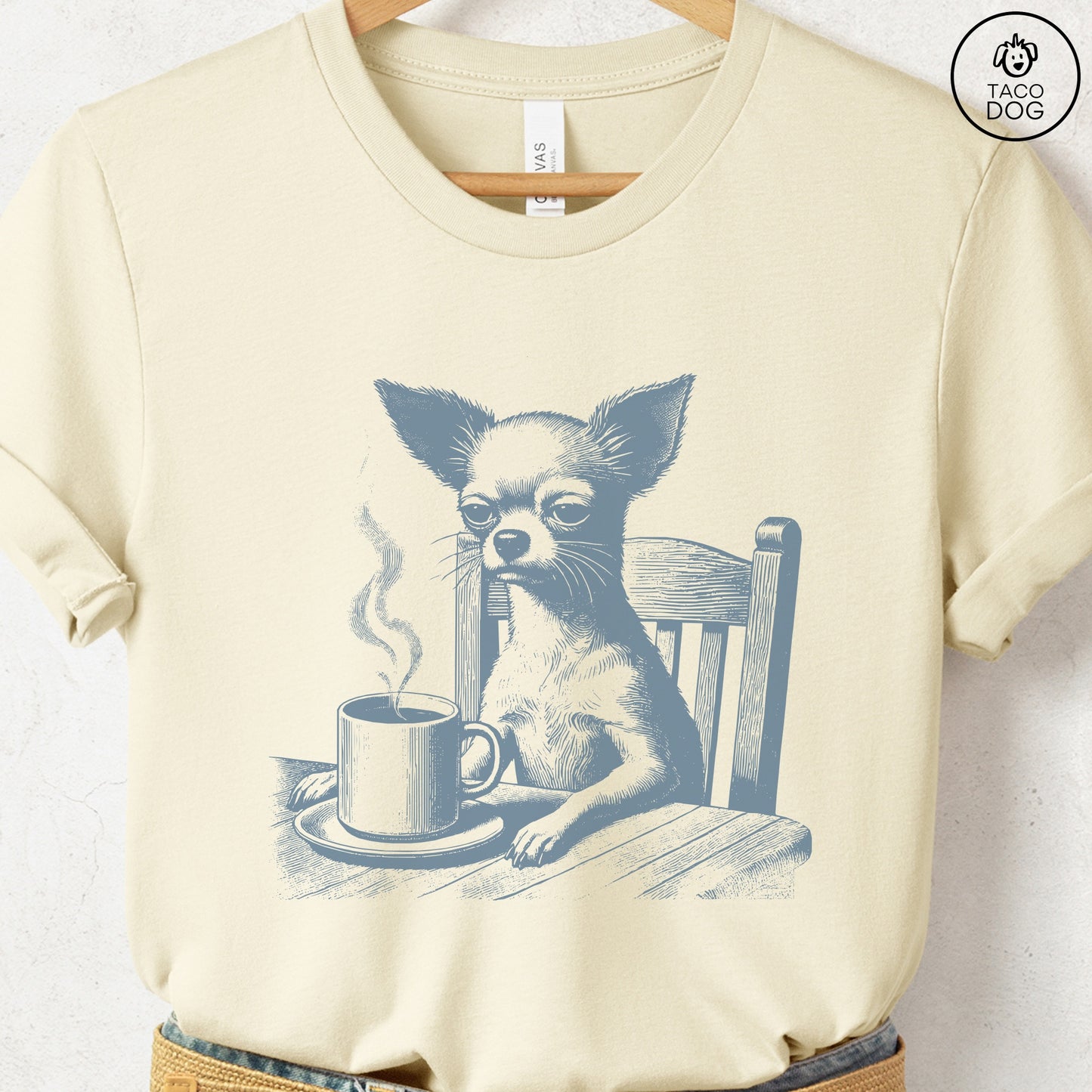 Chihuahua Coffee Morning Mood T-Shirt