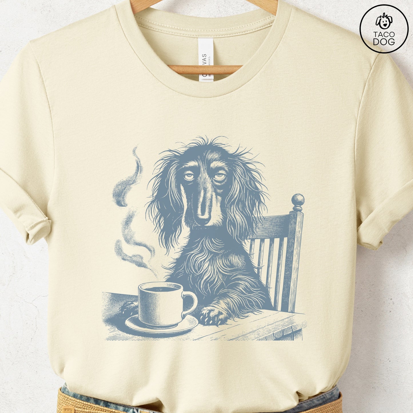 Dachshund Coffee Morning Mood T-Shirt