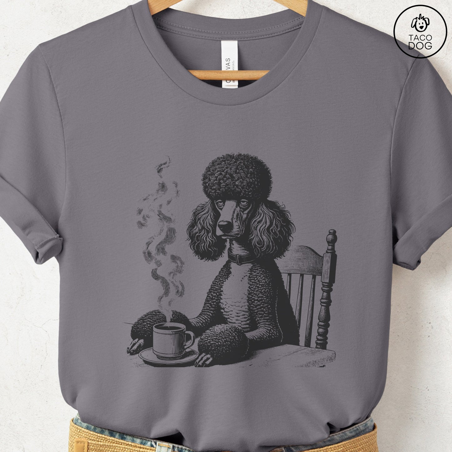 Poodle Coffee Morning Mood T-Shirt