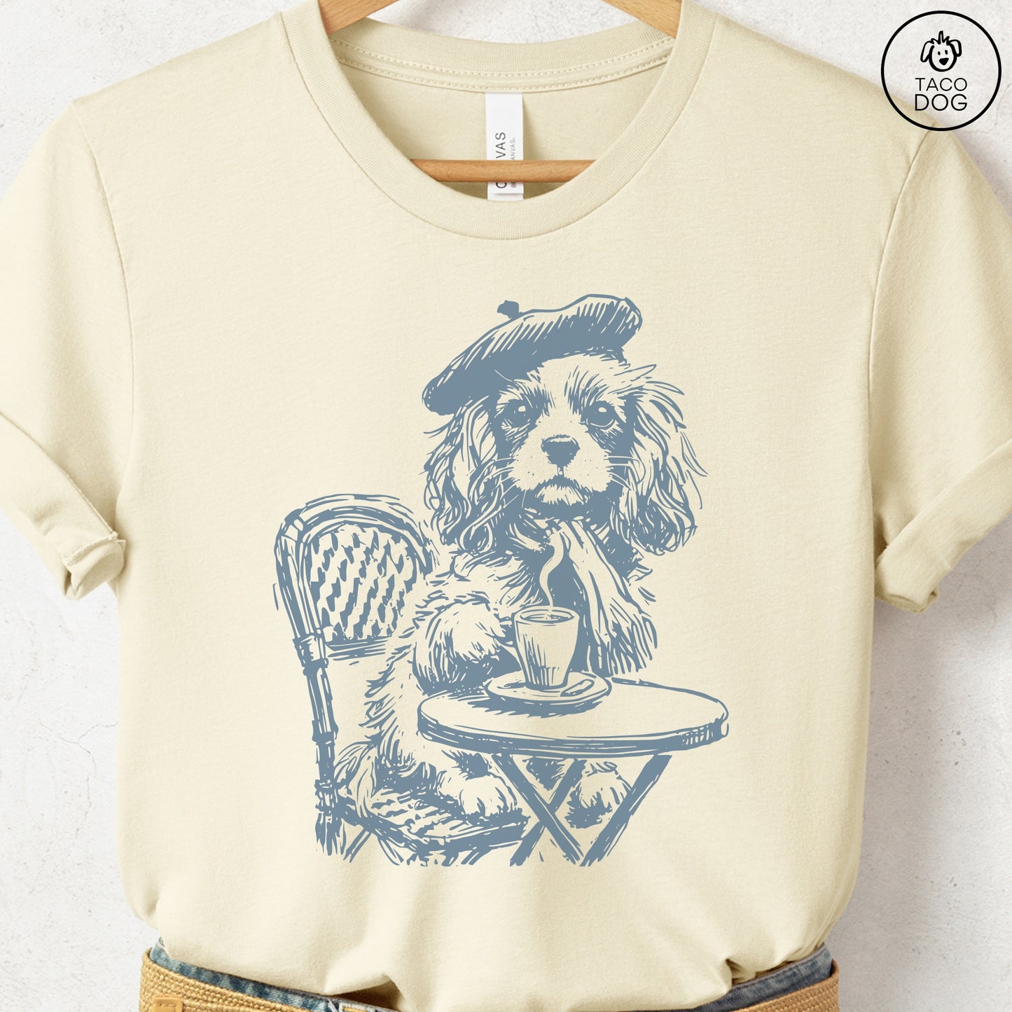 Cavalier King Charles Spaniel Paris France T-Shirt