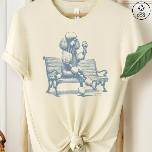 Poodle Ice Cream T-Shirt Natural Taco-Dog