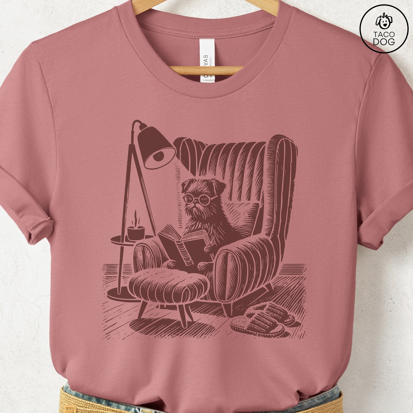 Brussels Griffon Griff Reading Chair T-Shirt