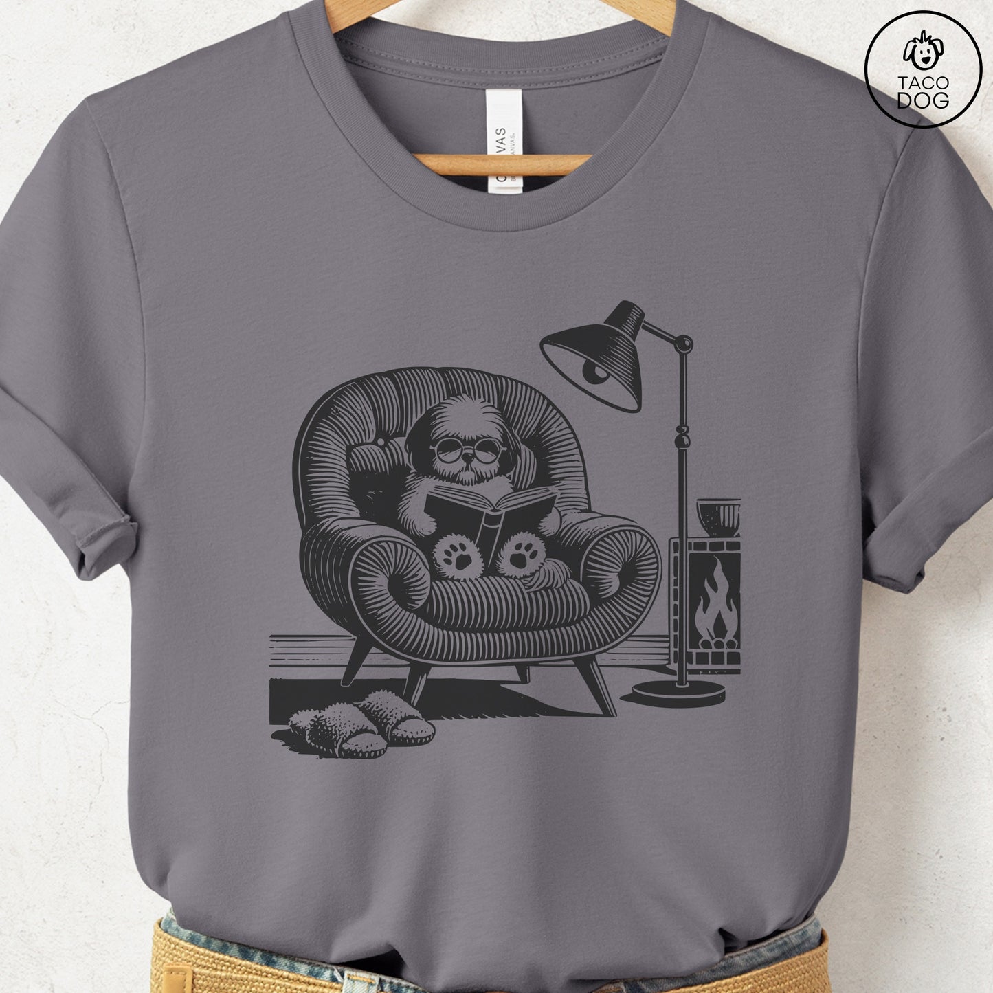 Shih Tzu Reading Chair T-Shirt