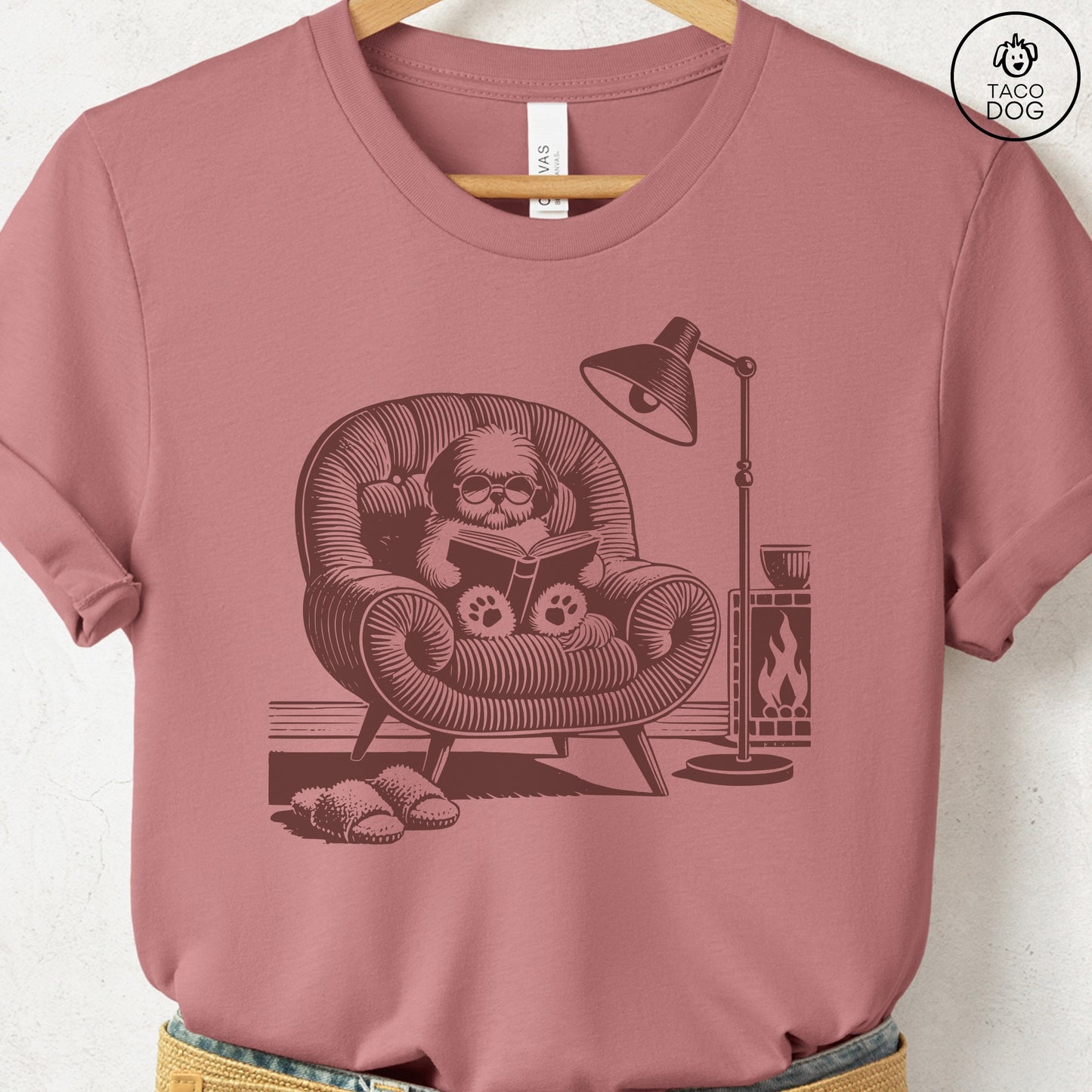 Shih Tzu Reading Chair T-Shirt
