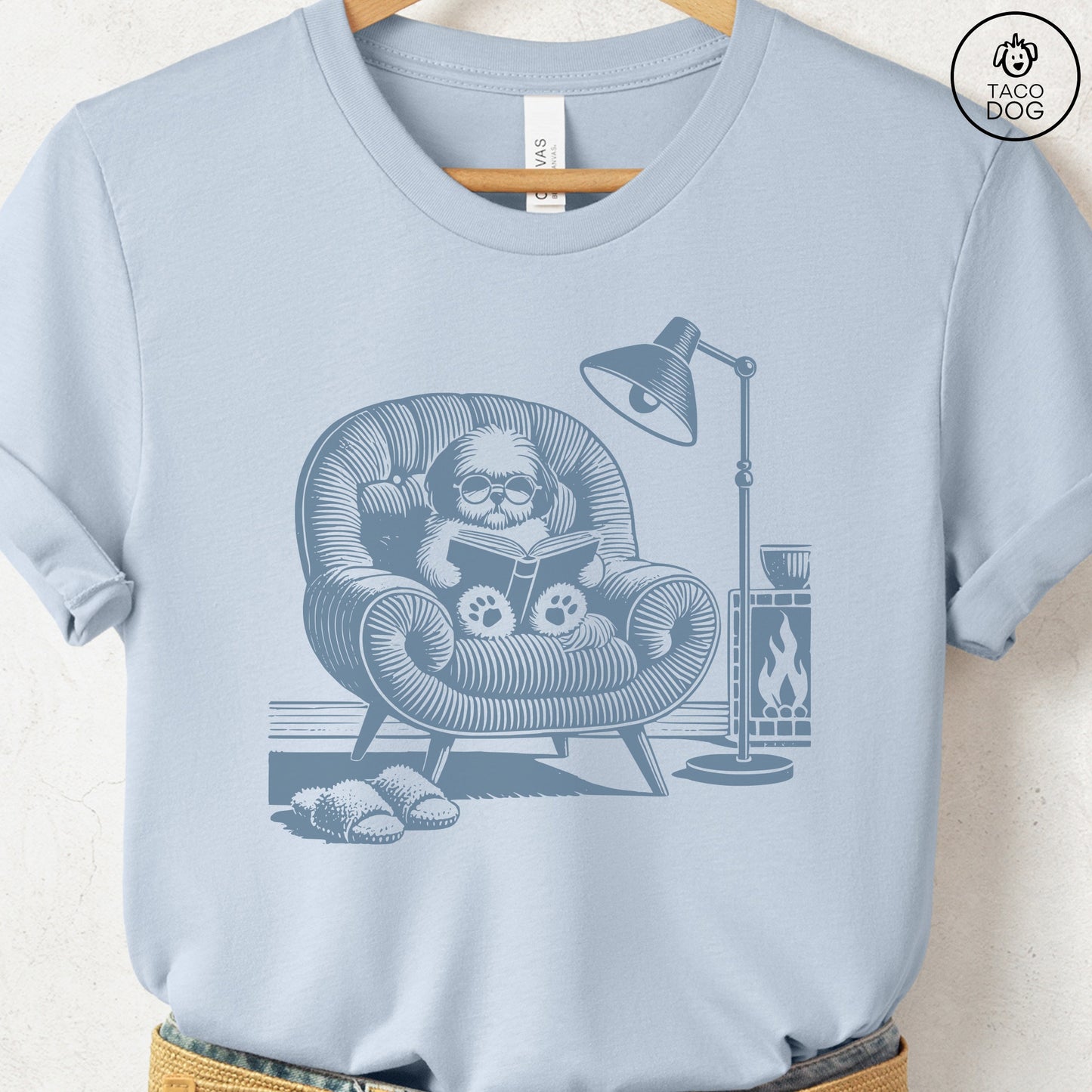 Shih Tzu Reading Chair T-Shirt