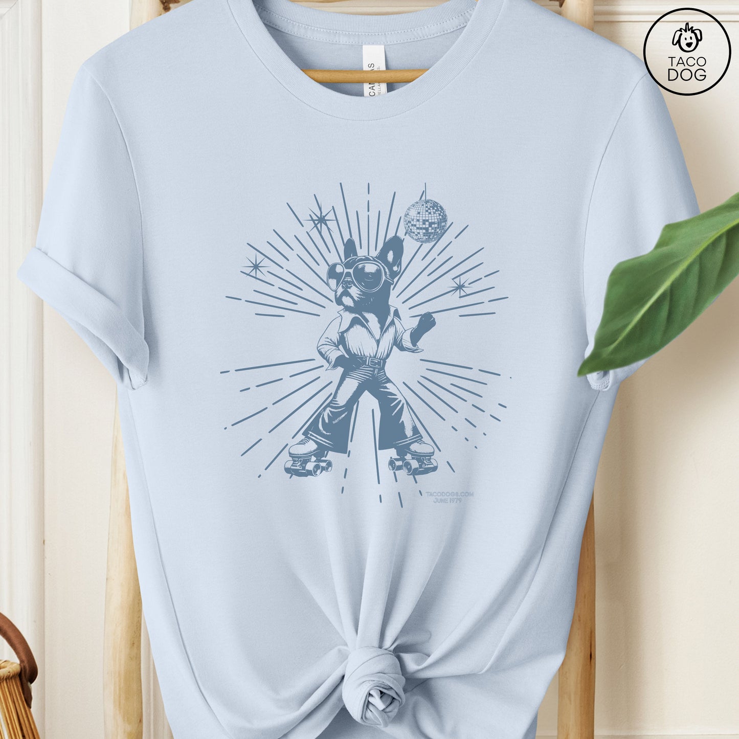 French Bulldog Frenchie Roller Disco T-Shirt
