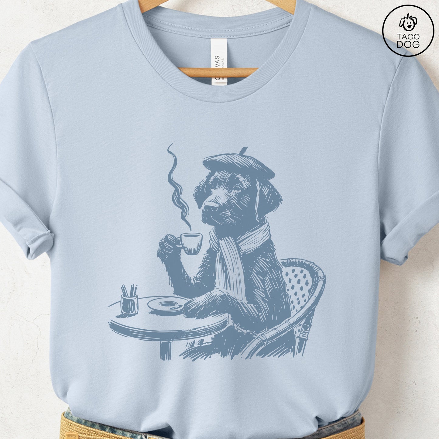 Lab Labrador Paris France Coffee T-Shirt