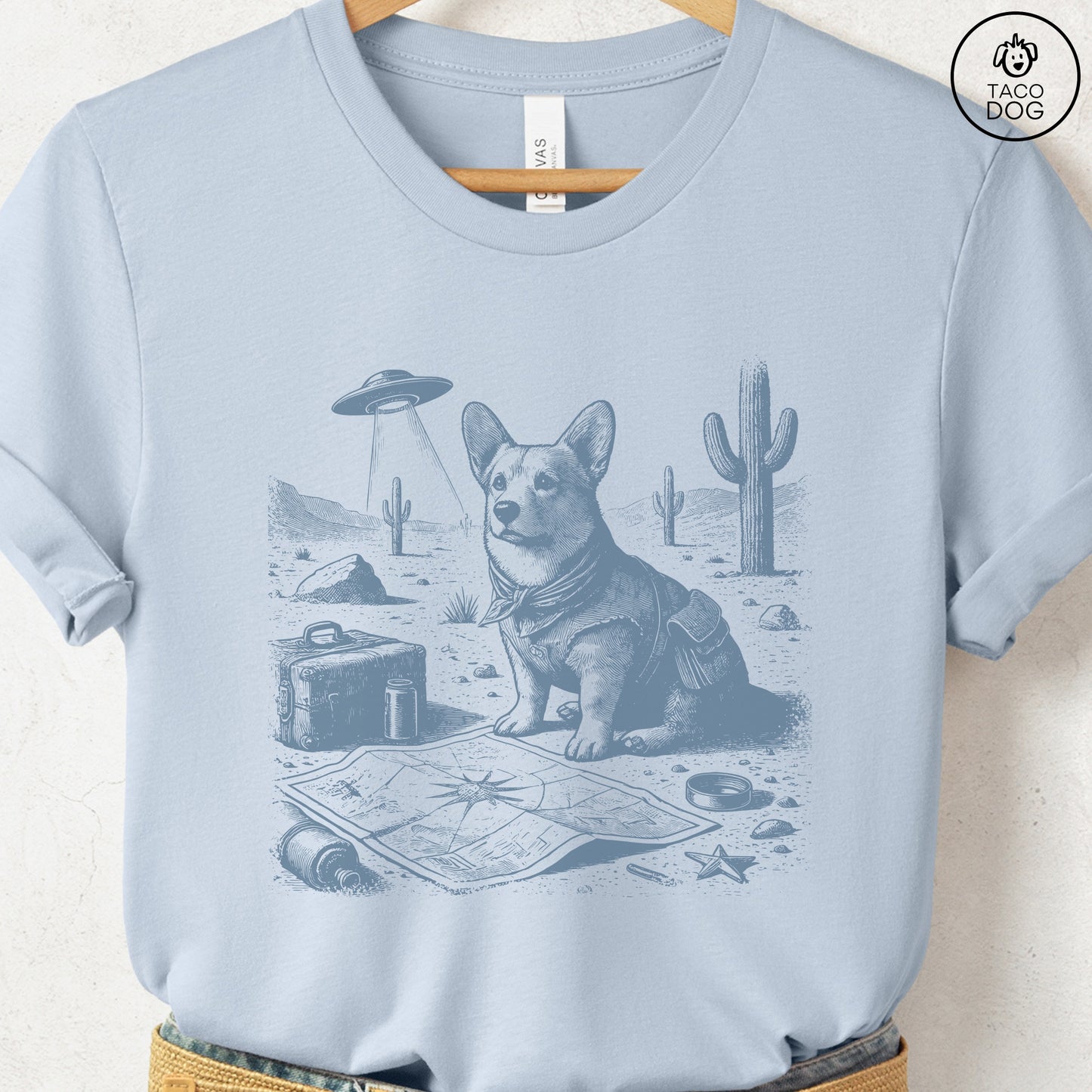 Corgi Desert Survey T-Shirt
