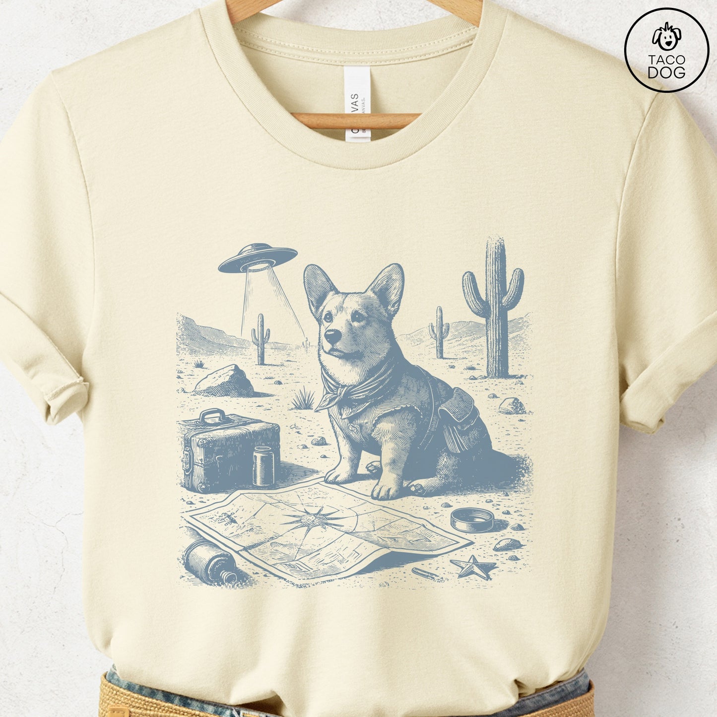 Corgi Desert Survey T-Shirt