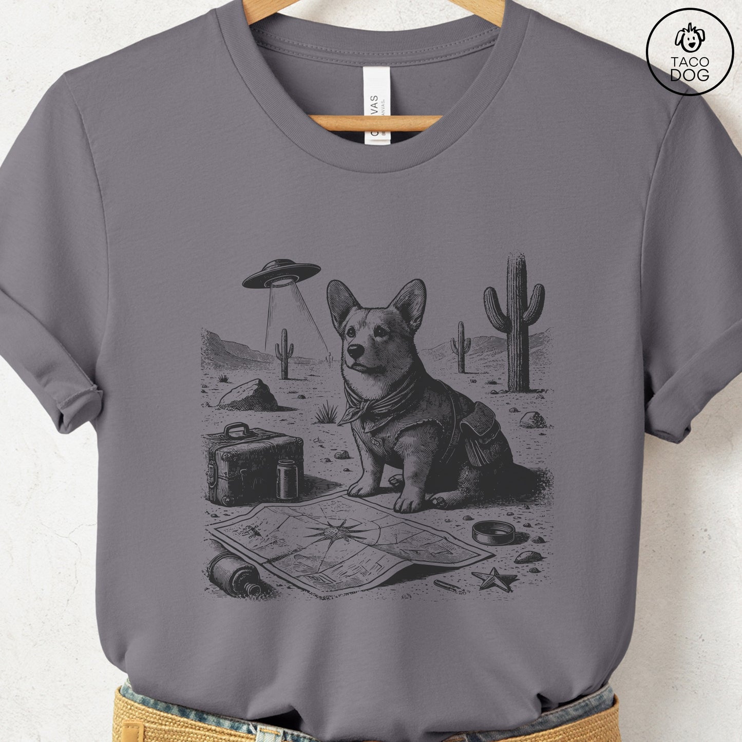 Corgi Desert Survey T-Shirt