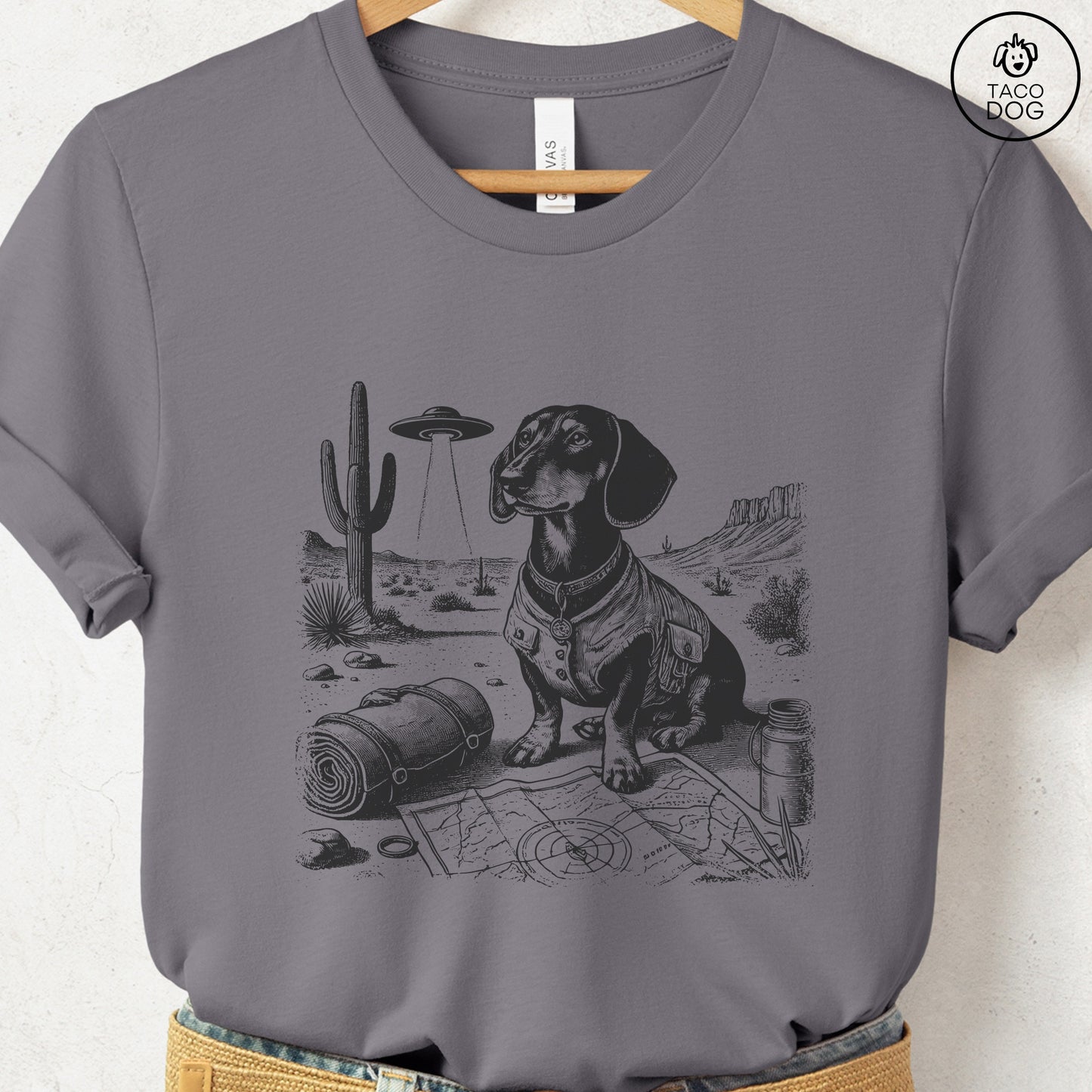 Dachshund Doxie Desert Survey T-Shirt