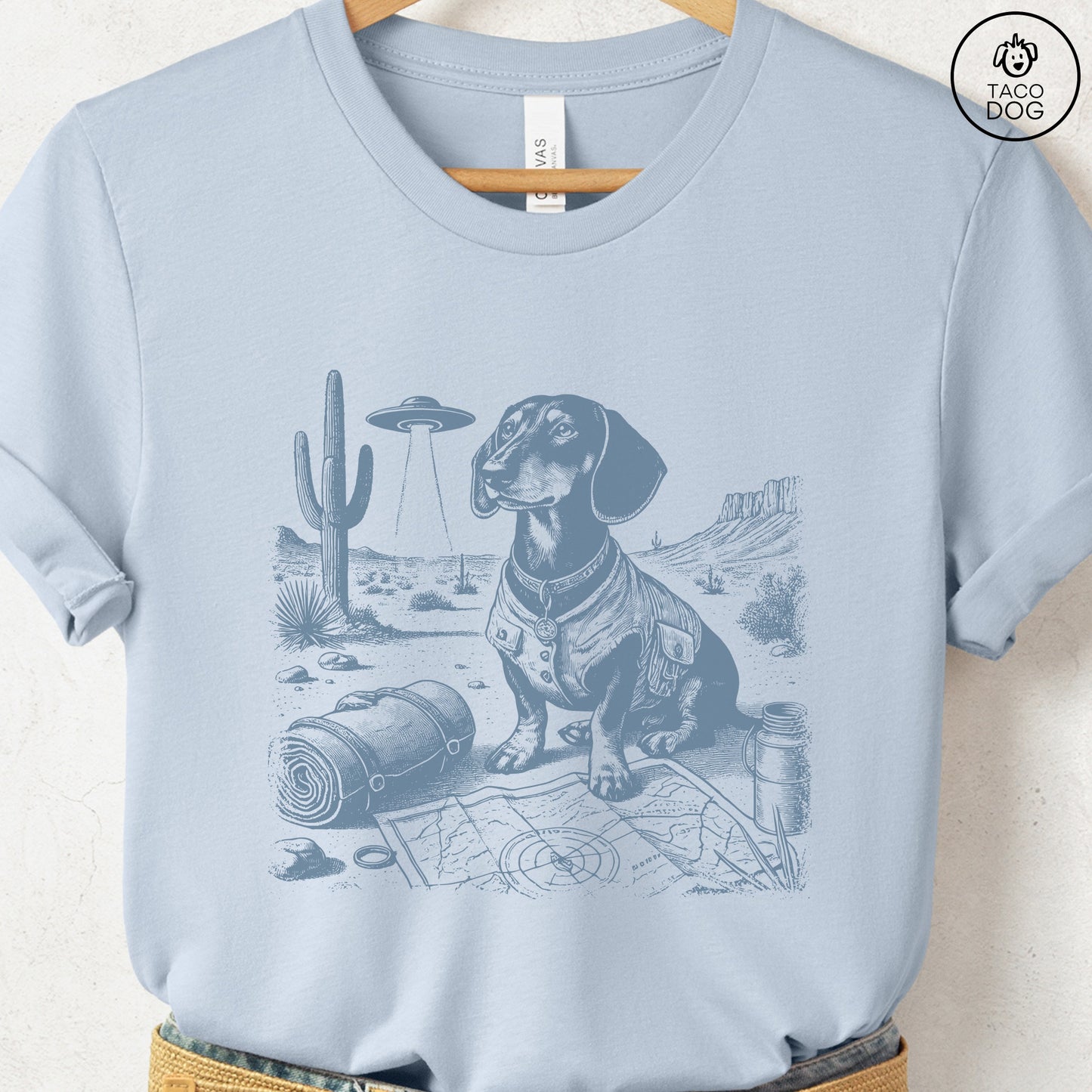 Dachshund Doxie Desert Survey T-Shirt