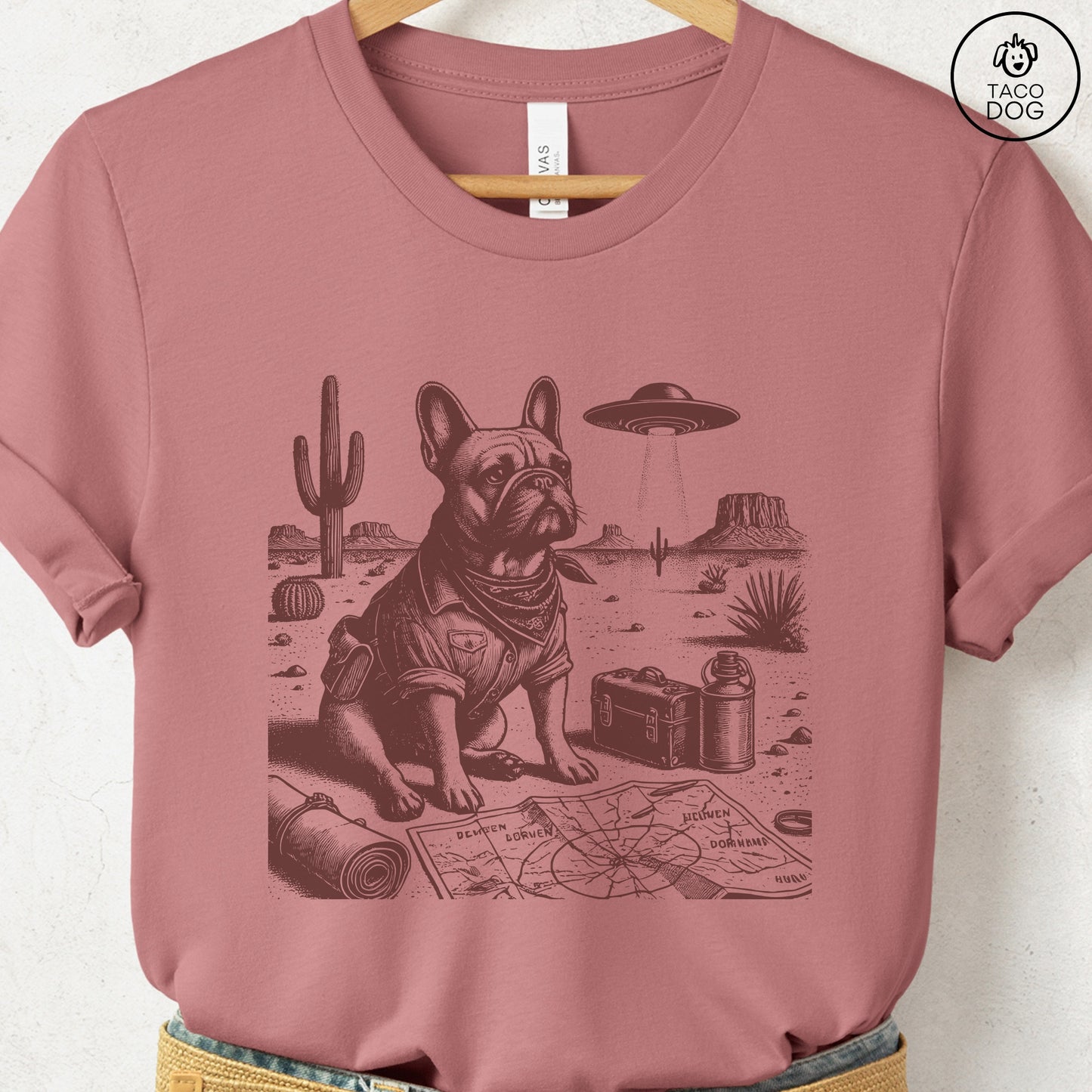 French Bulldog Frenchie Desert Survey T-Shirt
