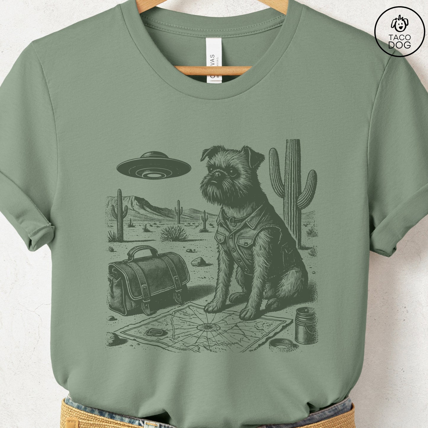 Brussels Griffon Griff Desert Survey T-Shirt