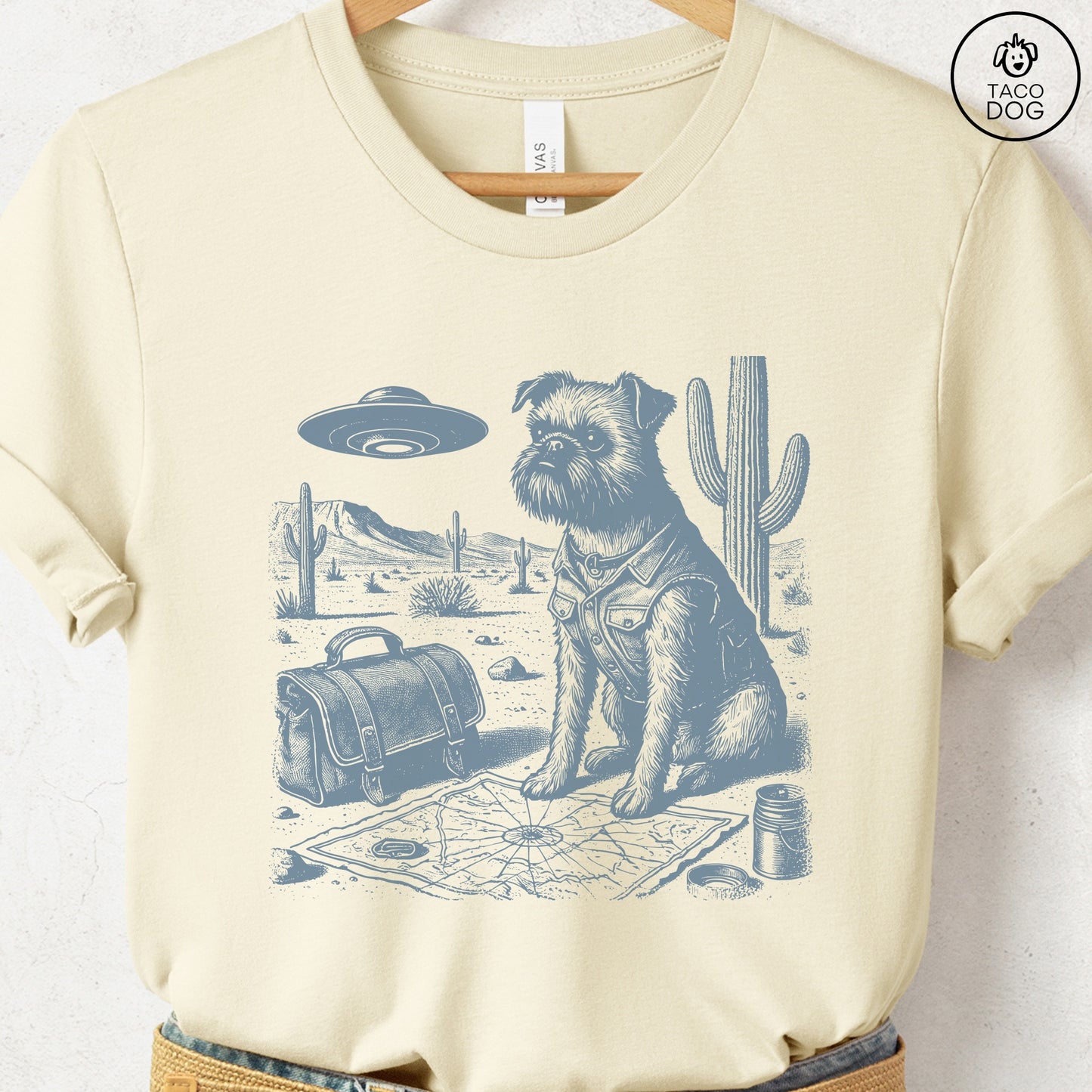 Brussels Griffon Griff Desert Survey T-Shirt