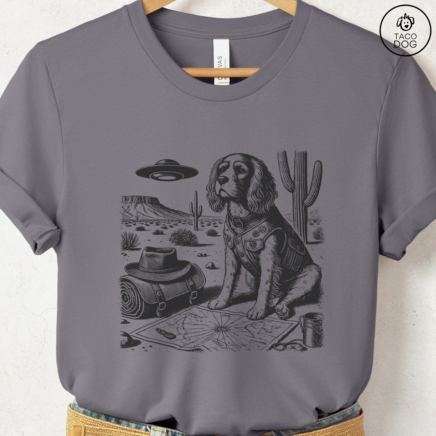 Cavalier King Charles Spaniel Desert Survey T-Shirt