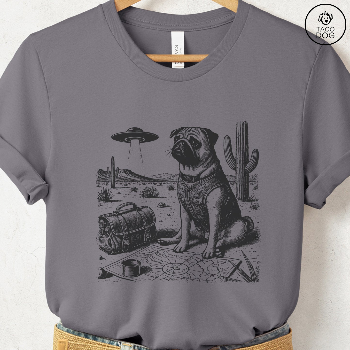 Pug Desert Survey T-Shirt