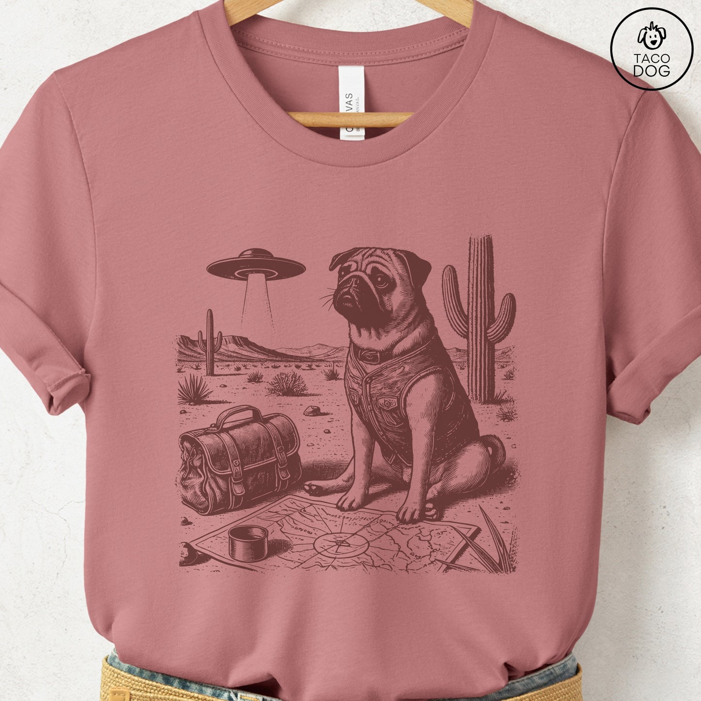 Pug Desert Survey T-Shirt