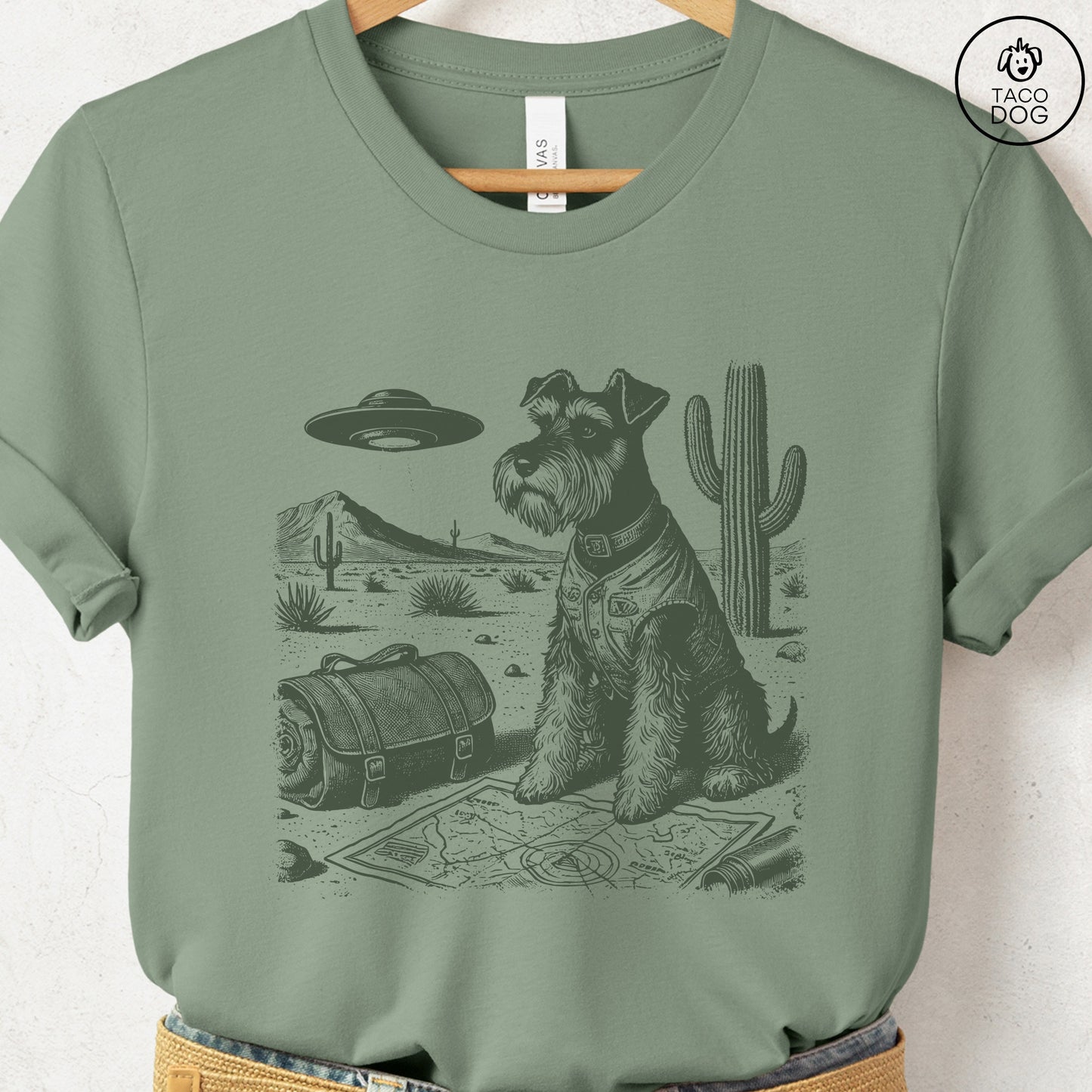 Schnauzer Desert Survey T-Shirt