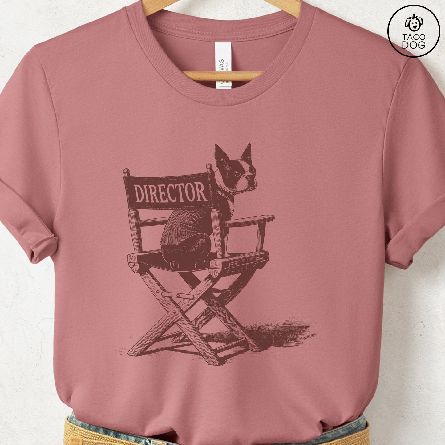 Boston Terrier Director Chair T-Shirt