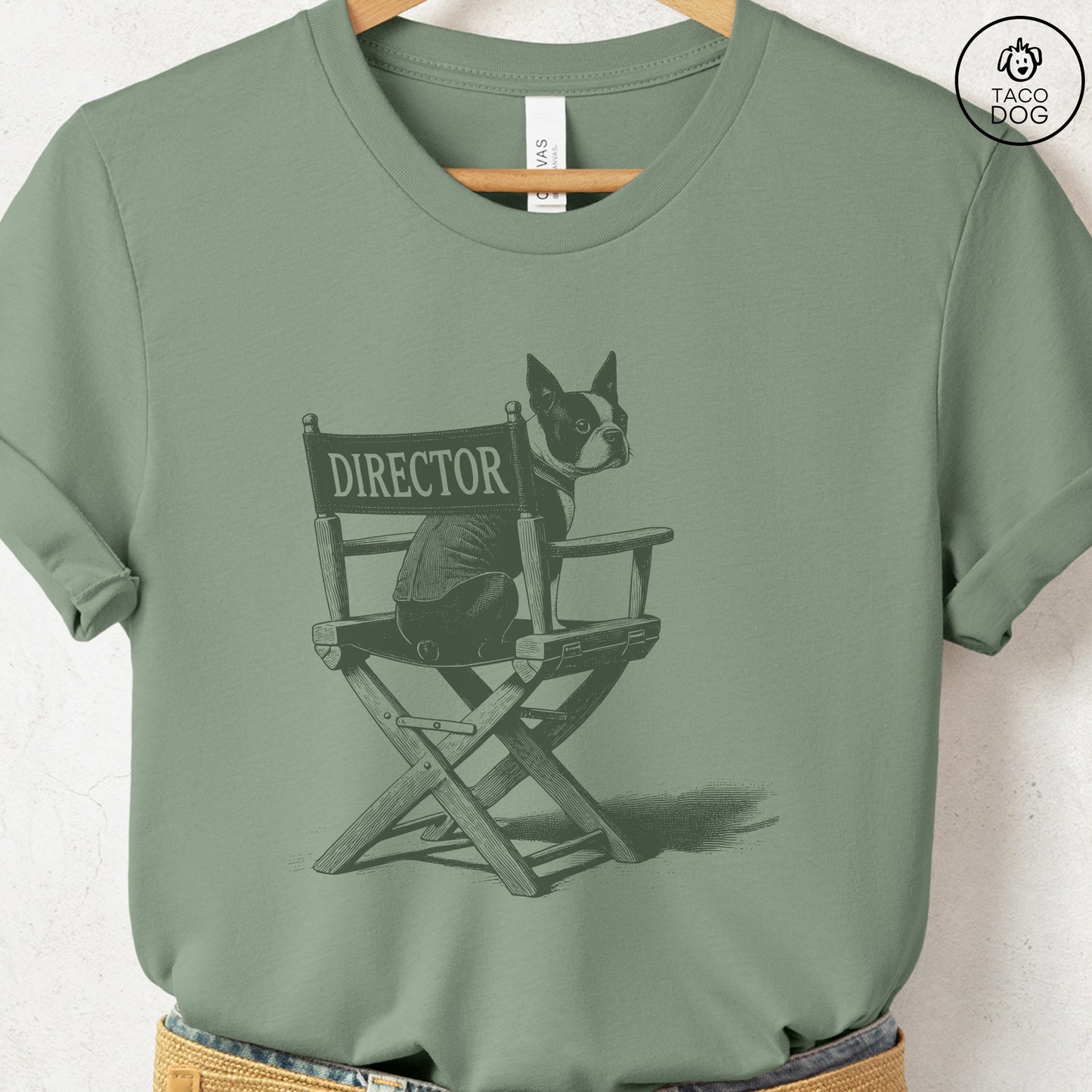 Boston Terrier Director Chair T-Shirt