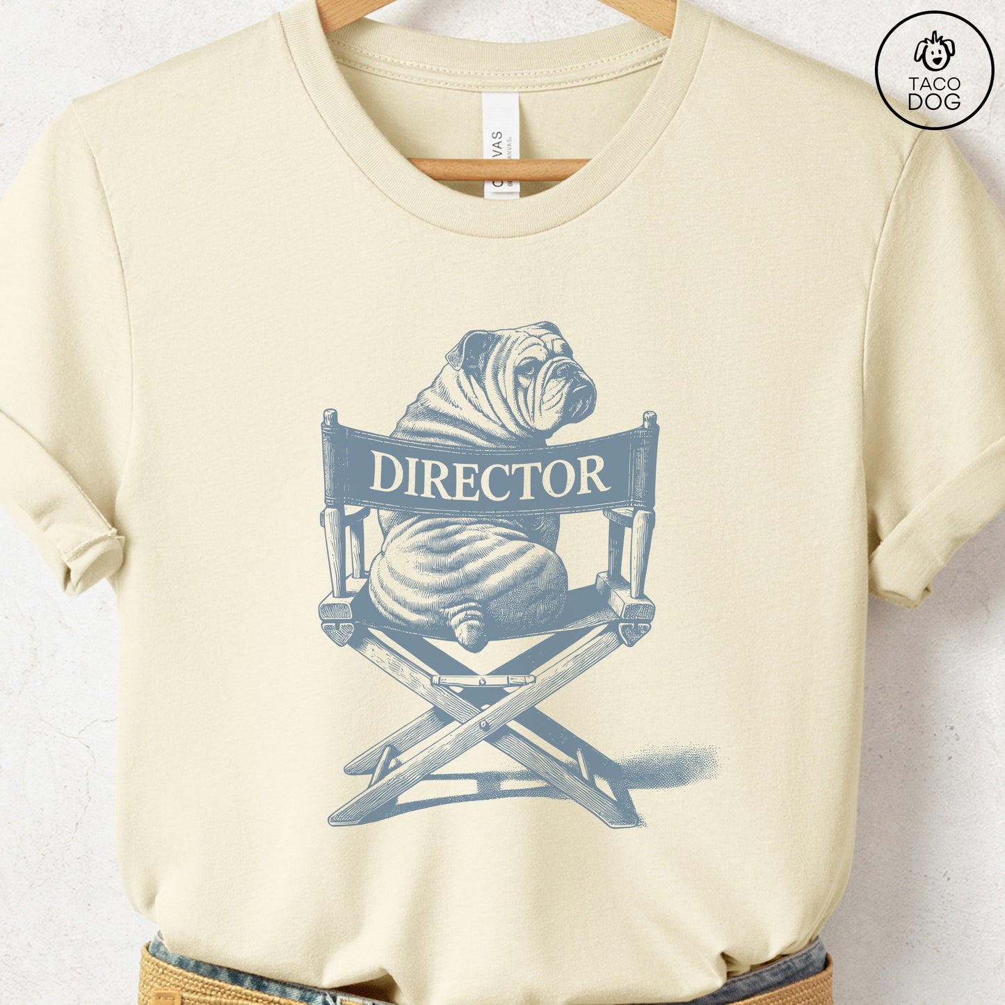 English Bulldog Director Chair T-Shirt