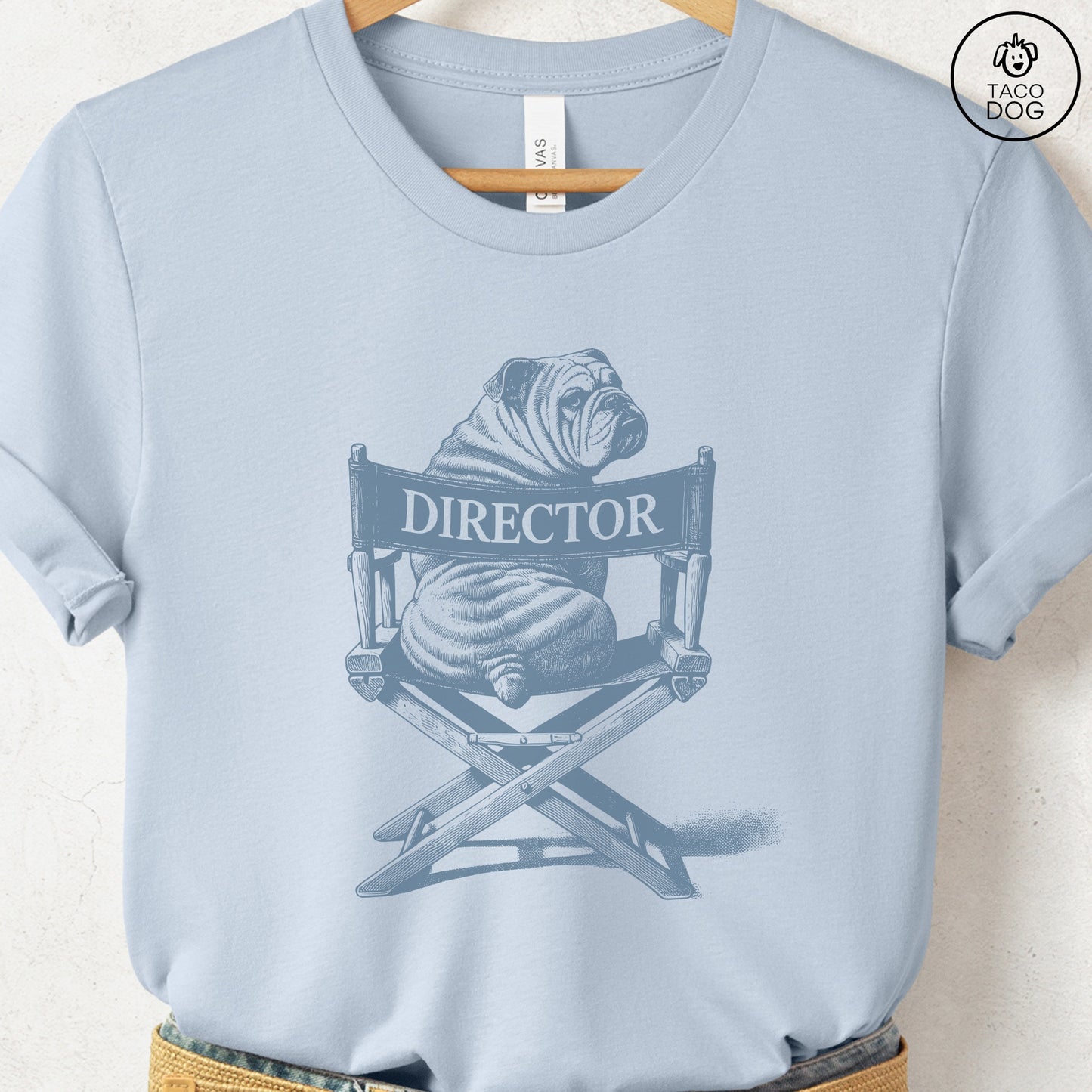 English Bulldog Director Chair T-Shirt