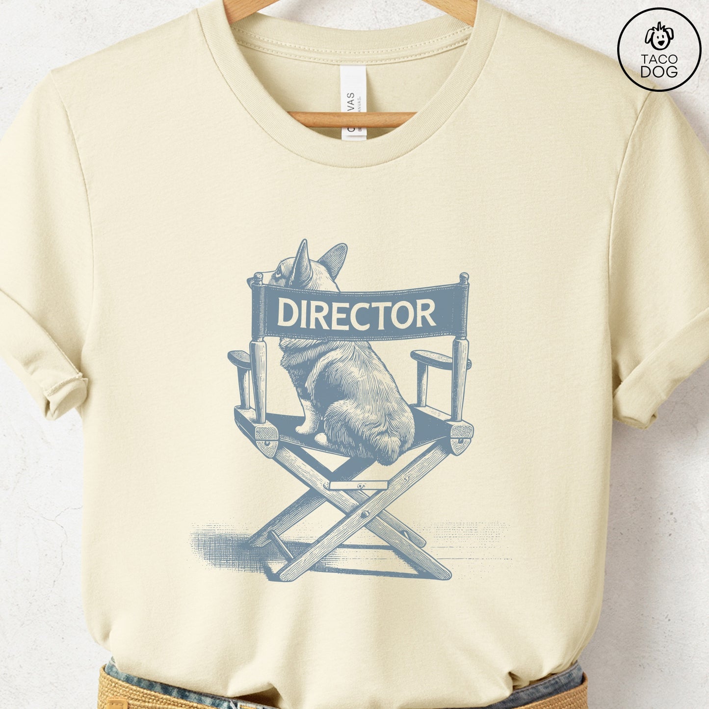 Corgi Director Chair T-Shirt