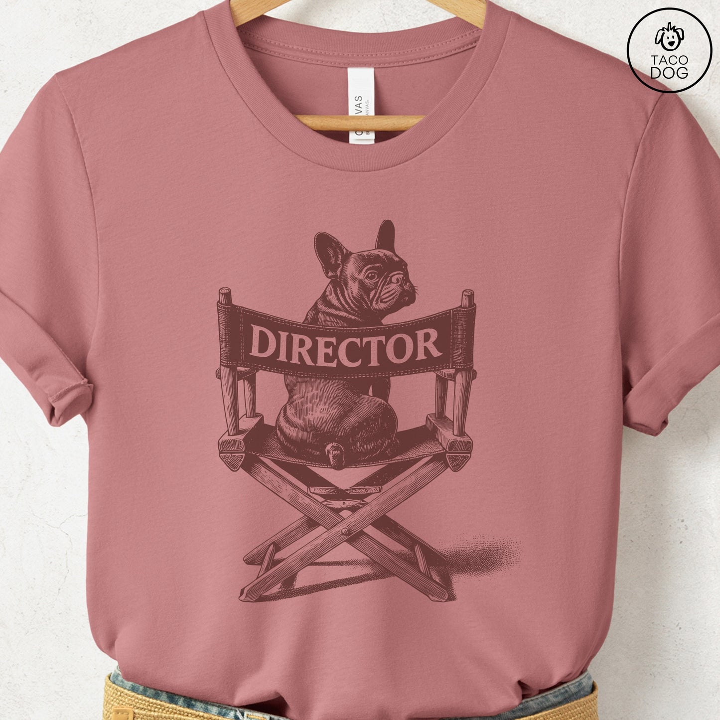 French Bulldog Frenchie Director Chair T-Shirt