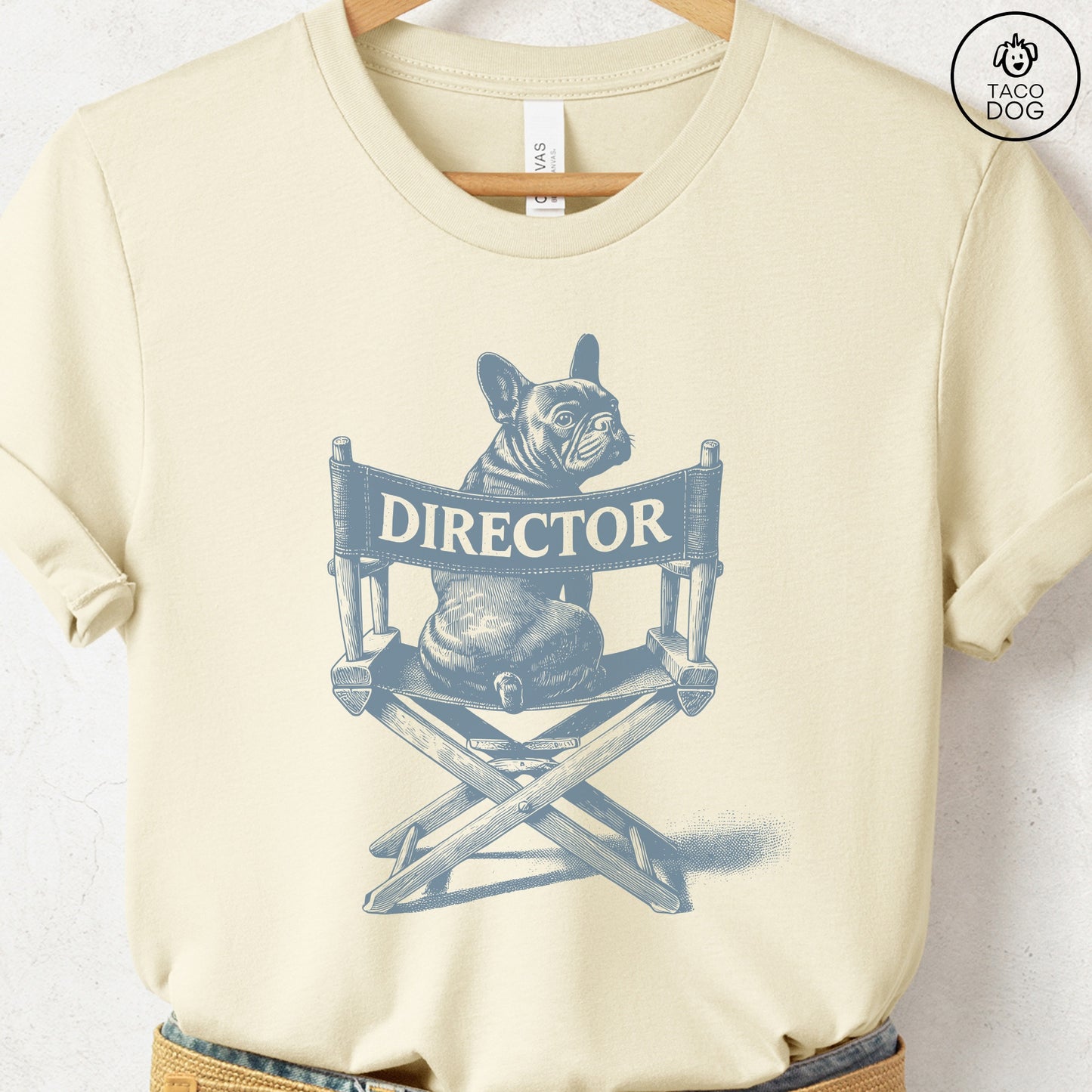 French Bulldog Frenchie Director Chair T-Shirt