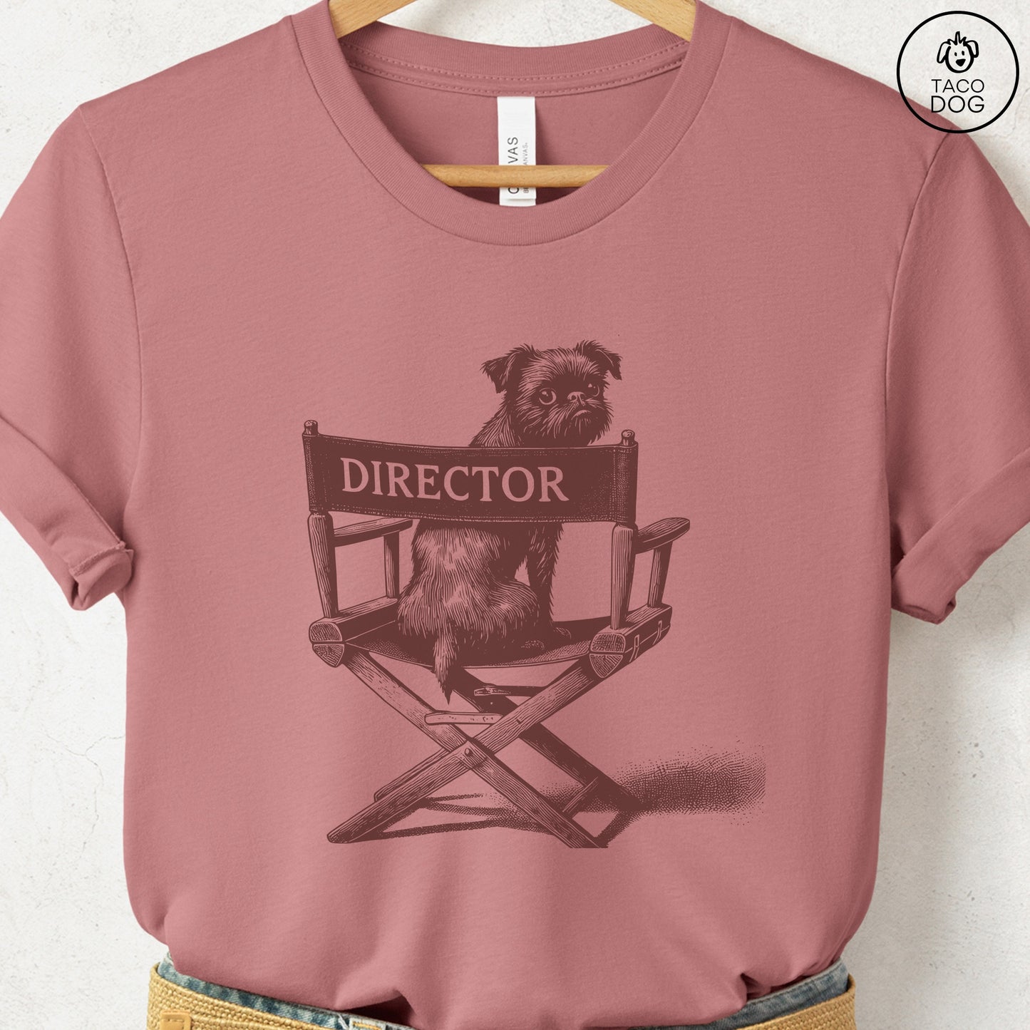Brussels Griffon Griff Director Chair T-Shirt