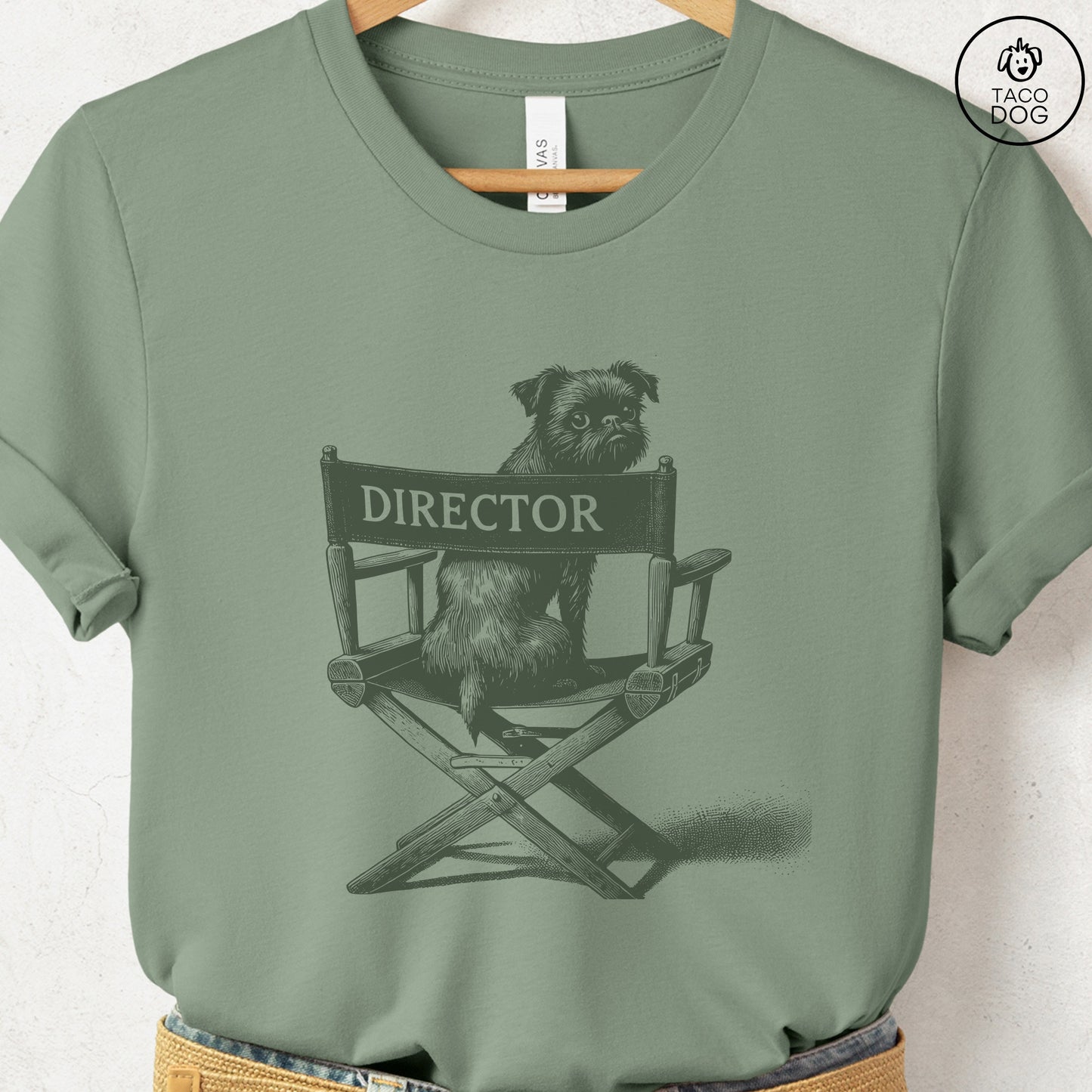 Brussels Griffon Griff Director Chair T-Shirt
