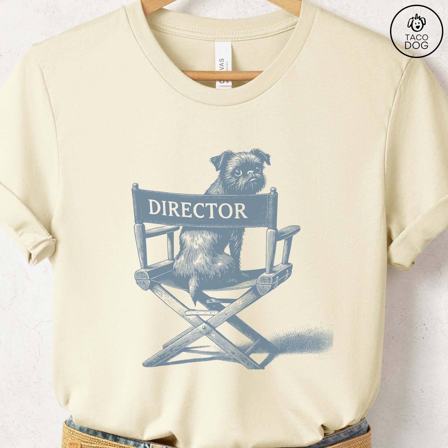 Brussels Griffon Griff Director Chair T-Shirt