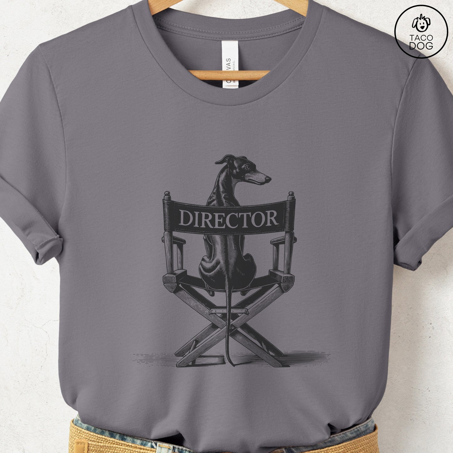 Italian Greyhound Whippet Director Chair T-Shirt