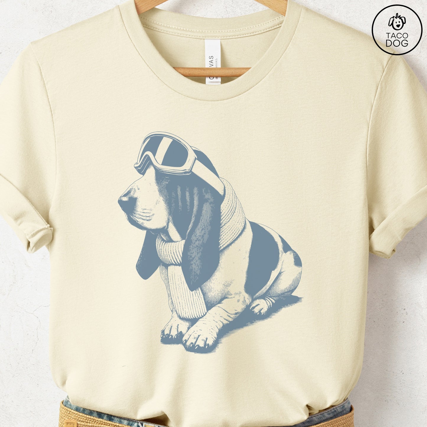Basset Hound Winter Sport T-Shirt