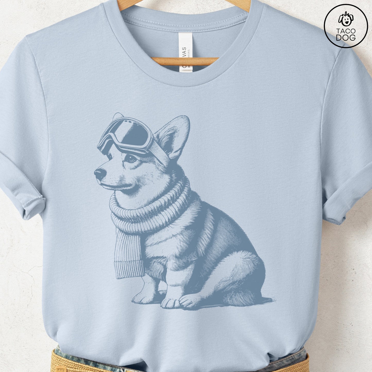 Corgi Winter Sport T-Shirt