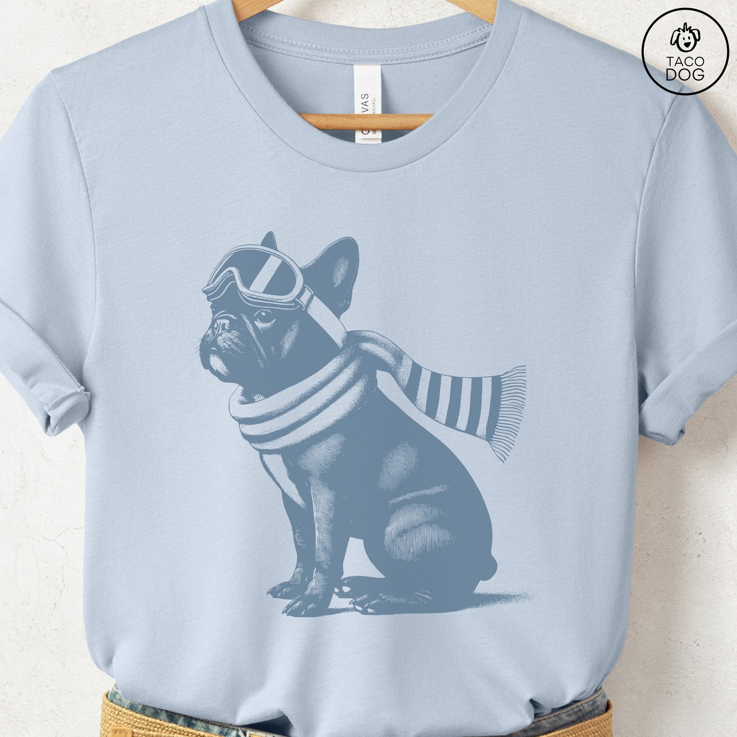 French Bulldog Frenchie Winter Sport T-Shirt
