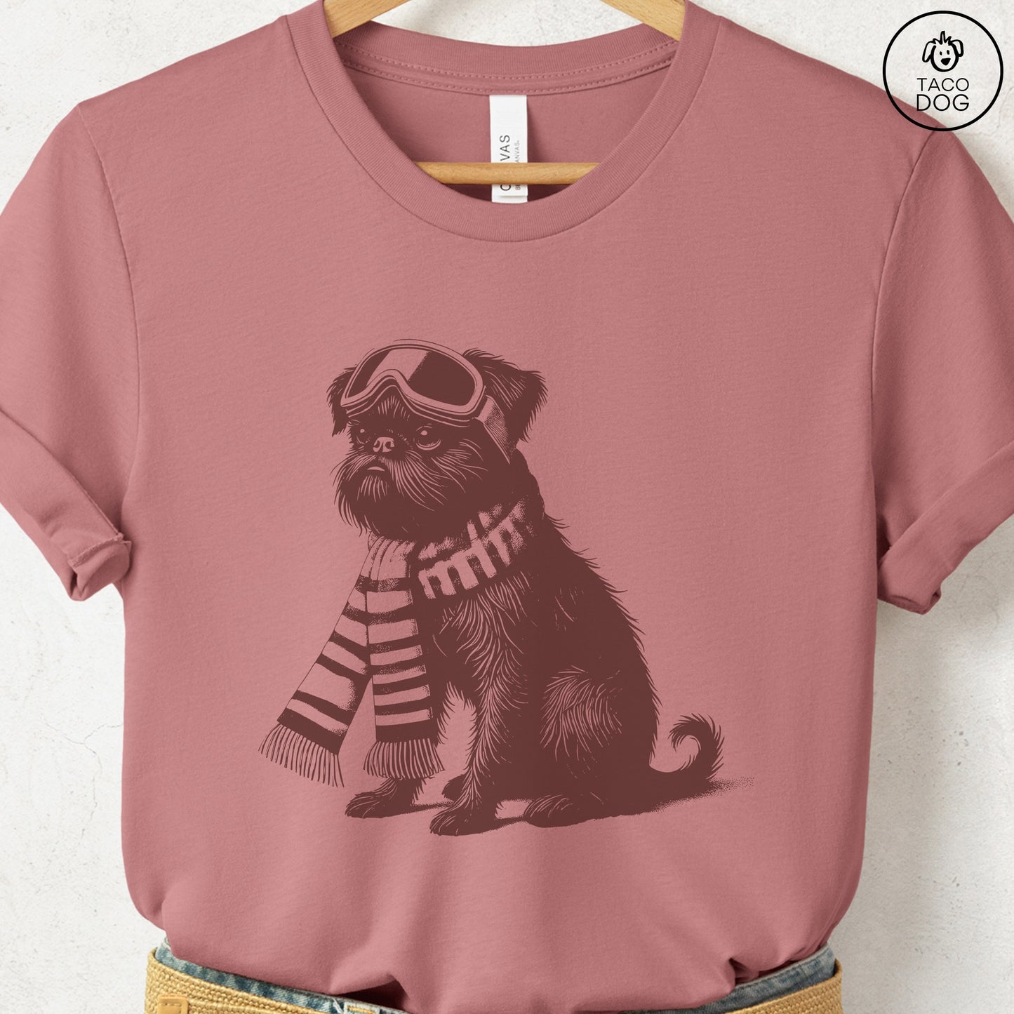 Brussels Griffon Griff Winter Sport T-Shirt