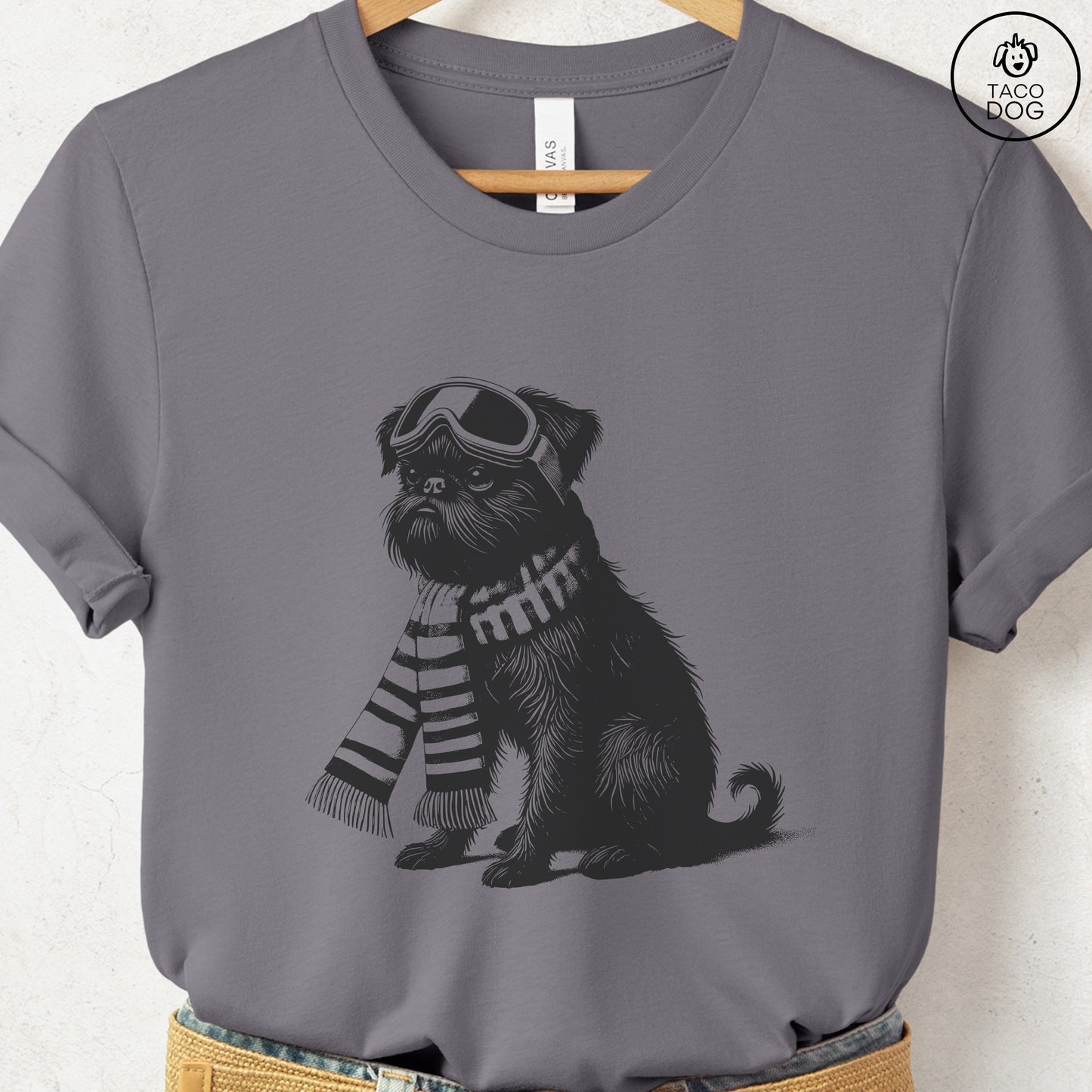 Brussels Griffon Griff Winter Sport T-Shirt