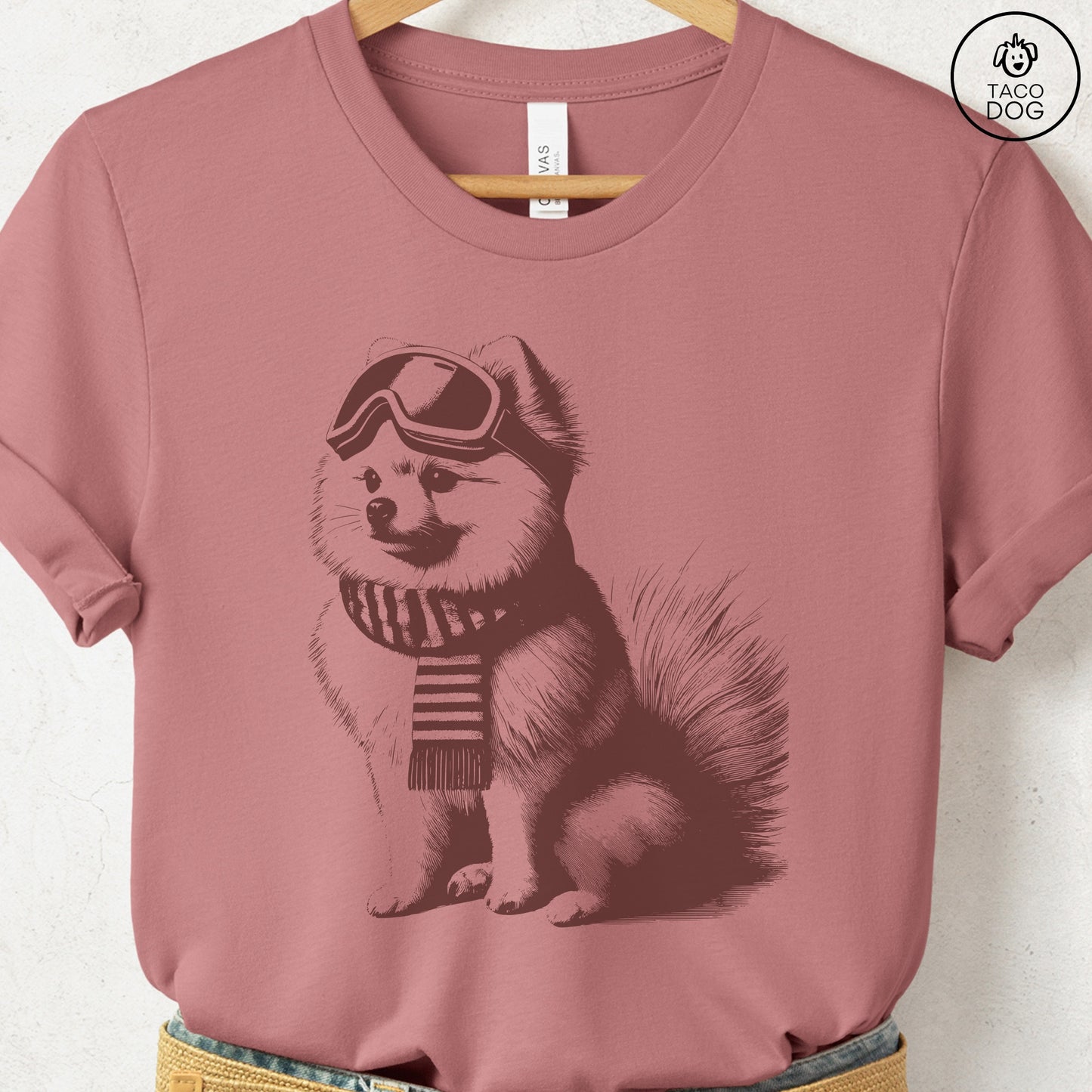 Pomeranian Winter Sport T-Shirt