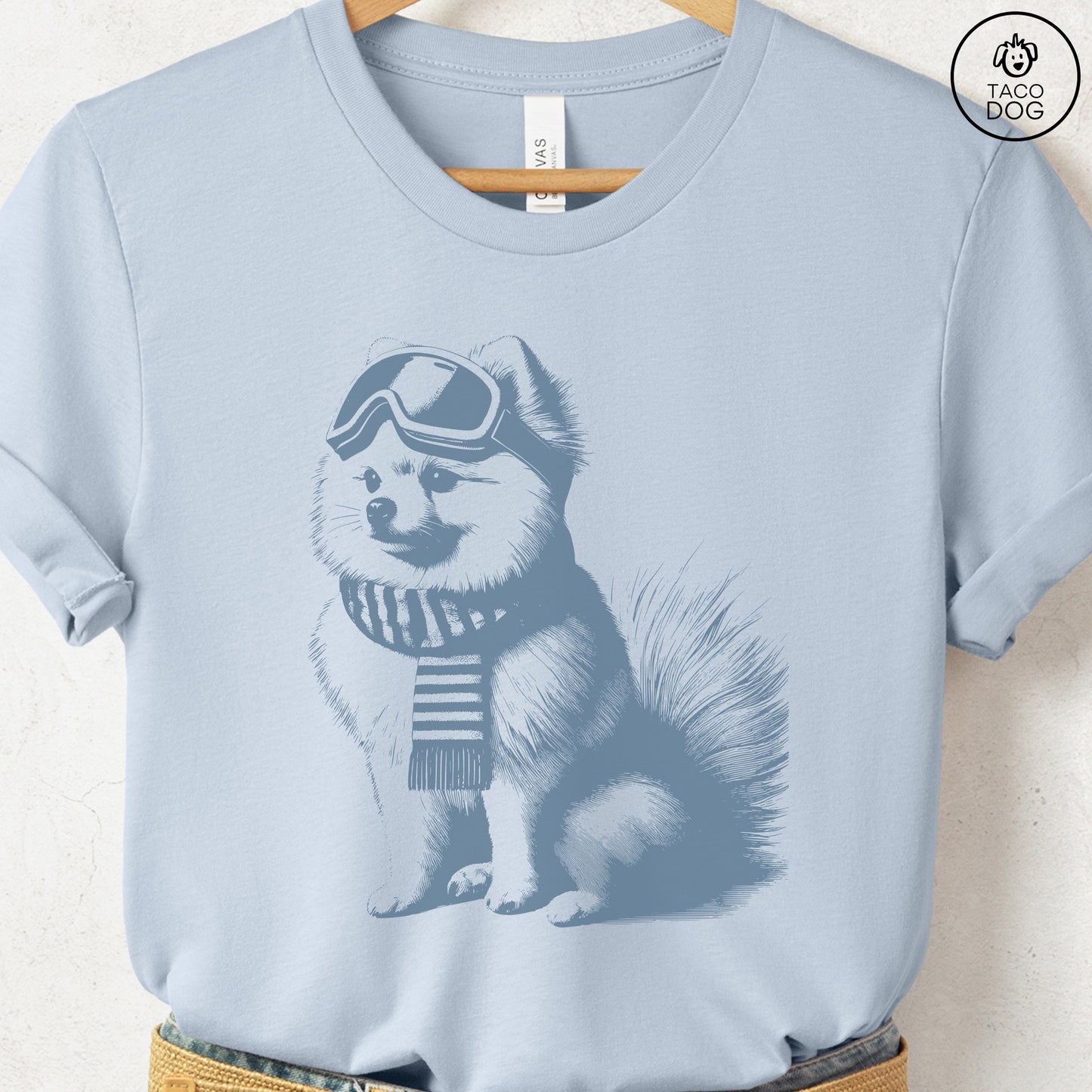 Pomeranian Winter Sport T-Shirt