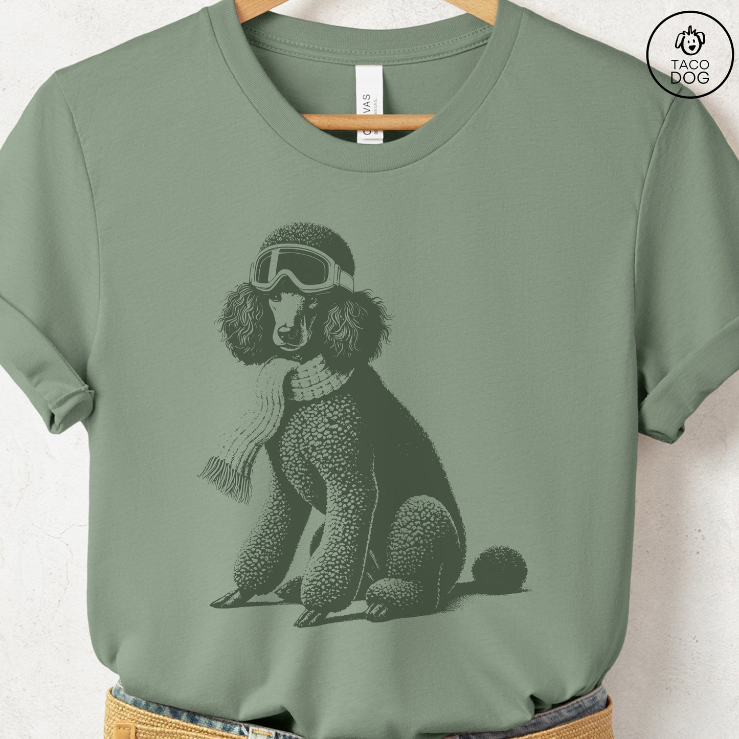 Poodle Winter Sport T-Shirt