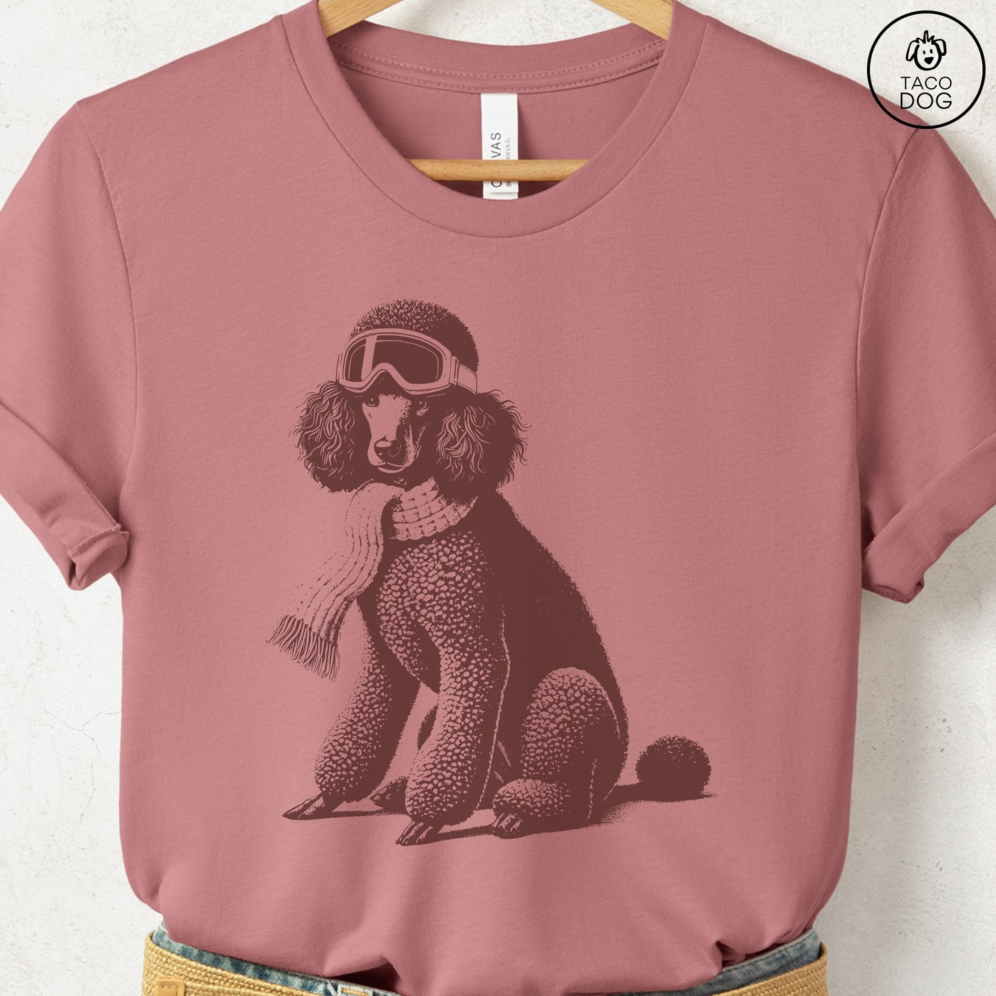 Poodle Winter Sport T-Shirt