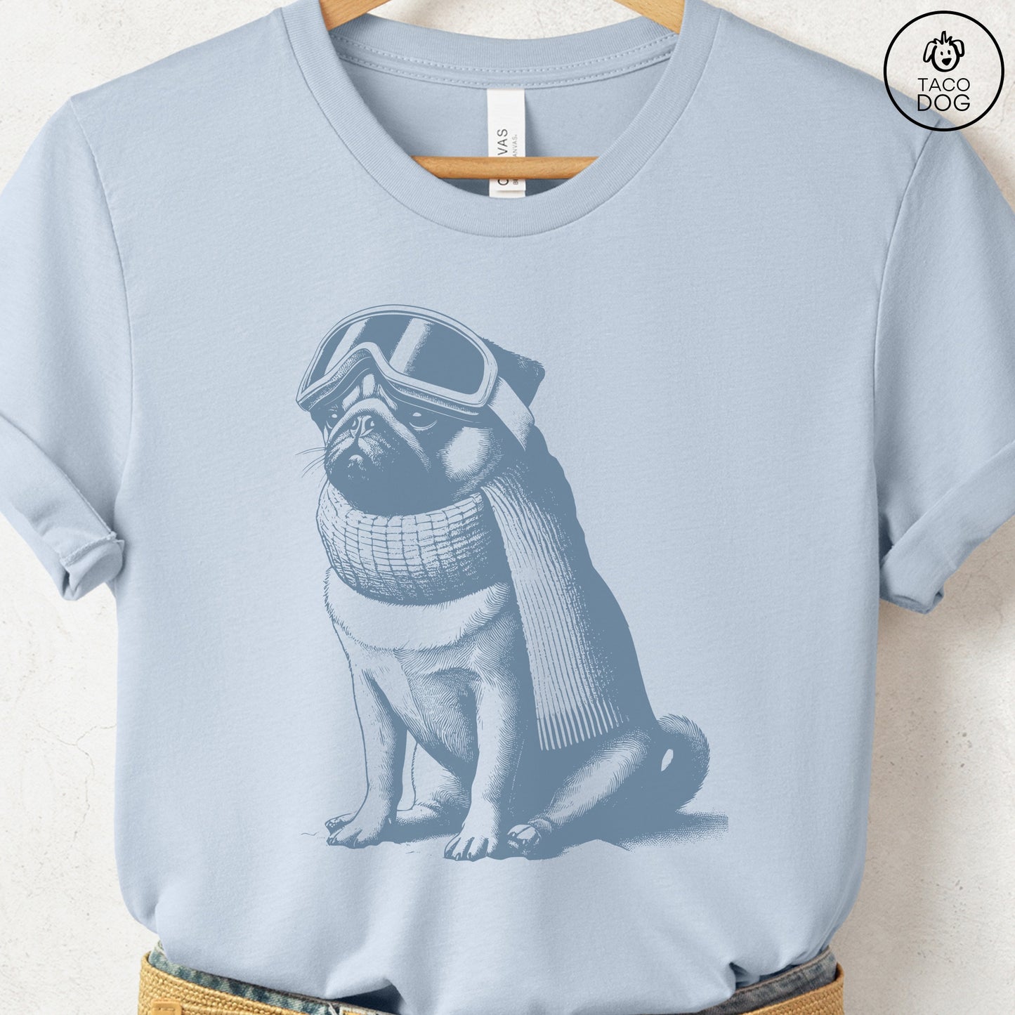 Pug Winter Sport T-Shirt