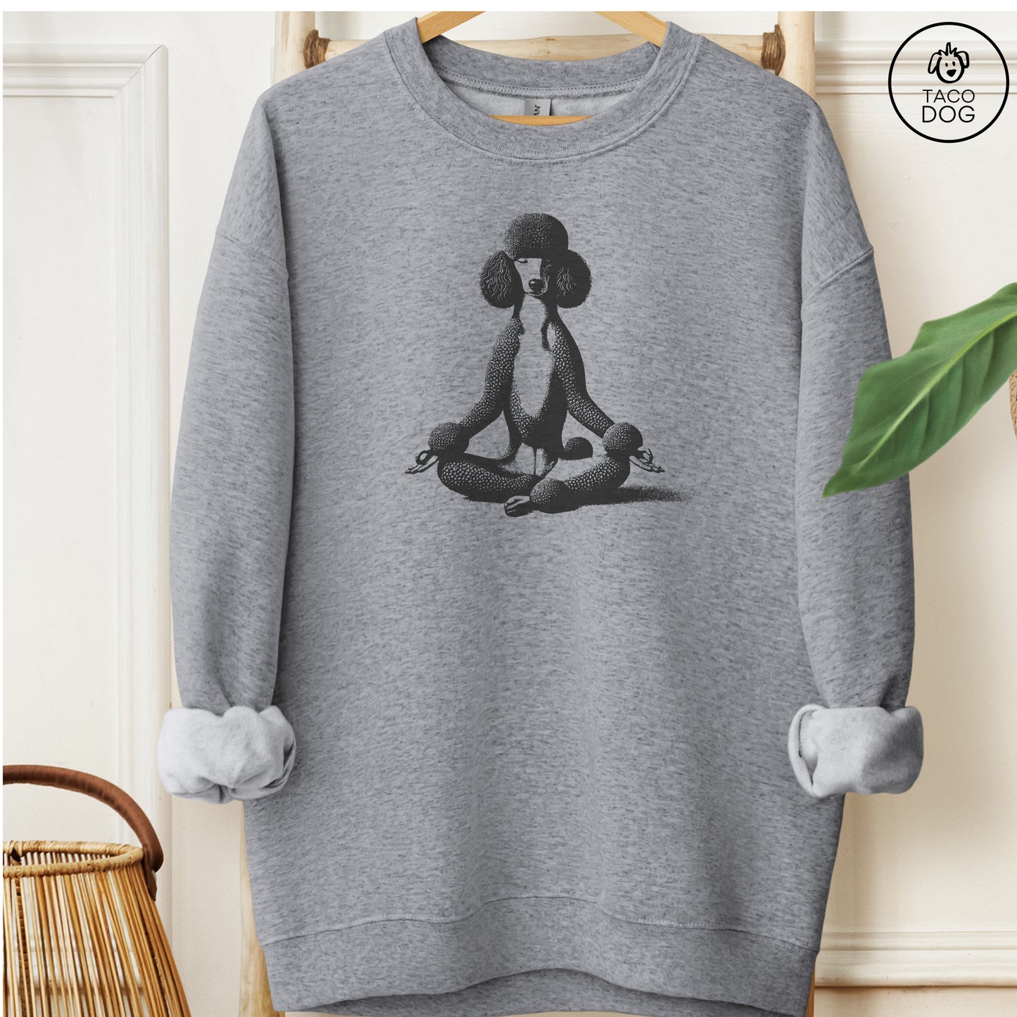 Poodle Meditate Yoga Sweatshirt