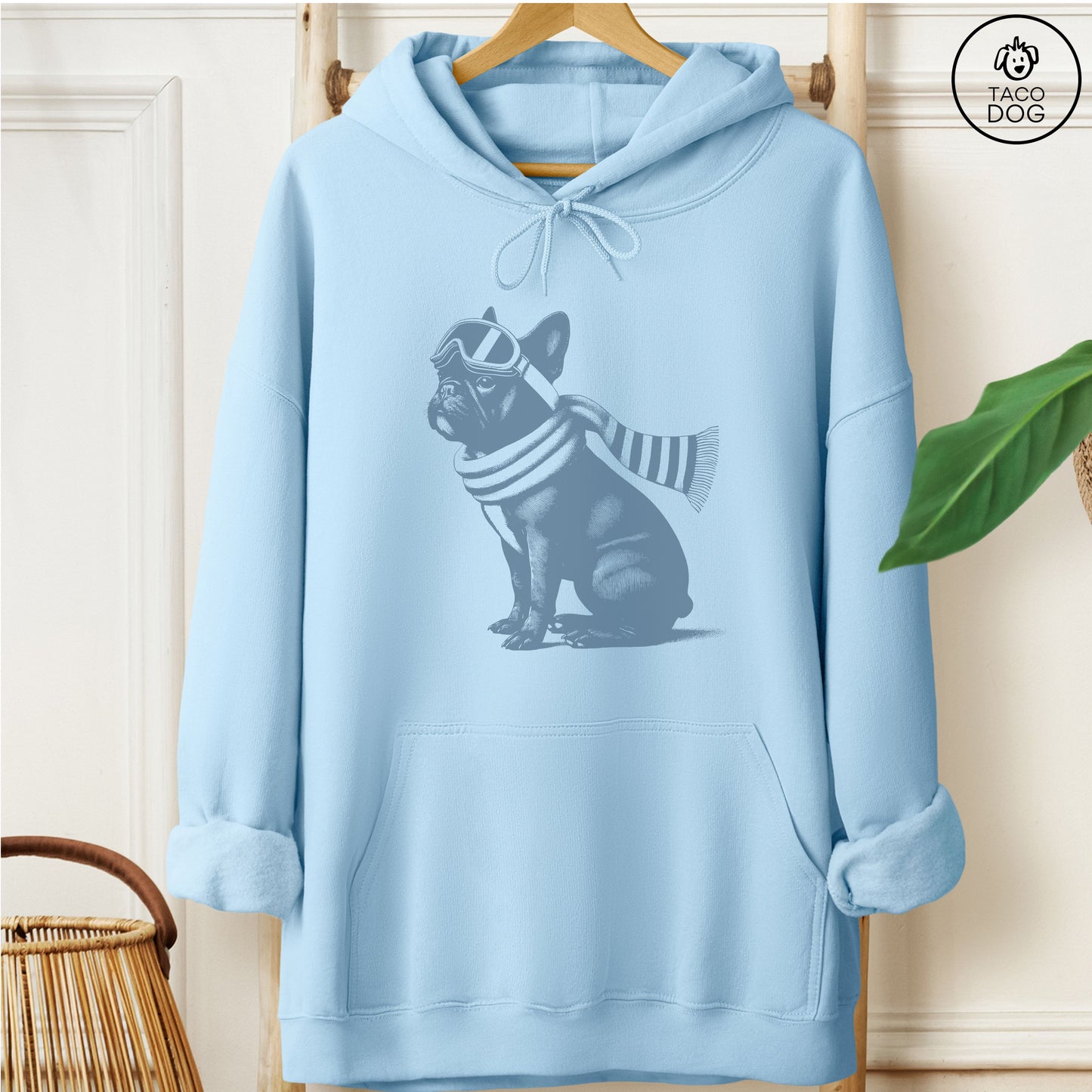 French Bulldog Frenchie Winter Sport Hoodie