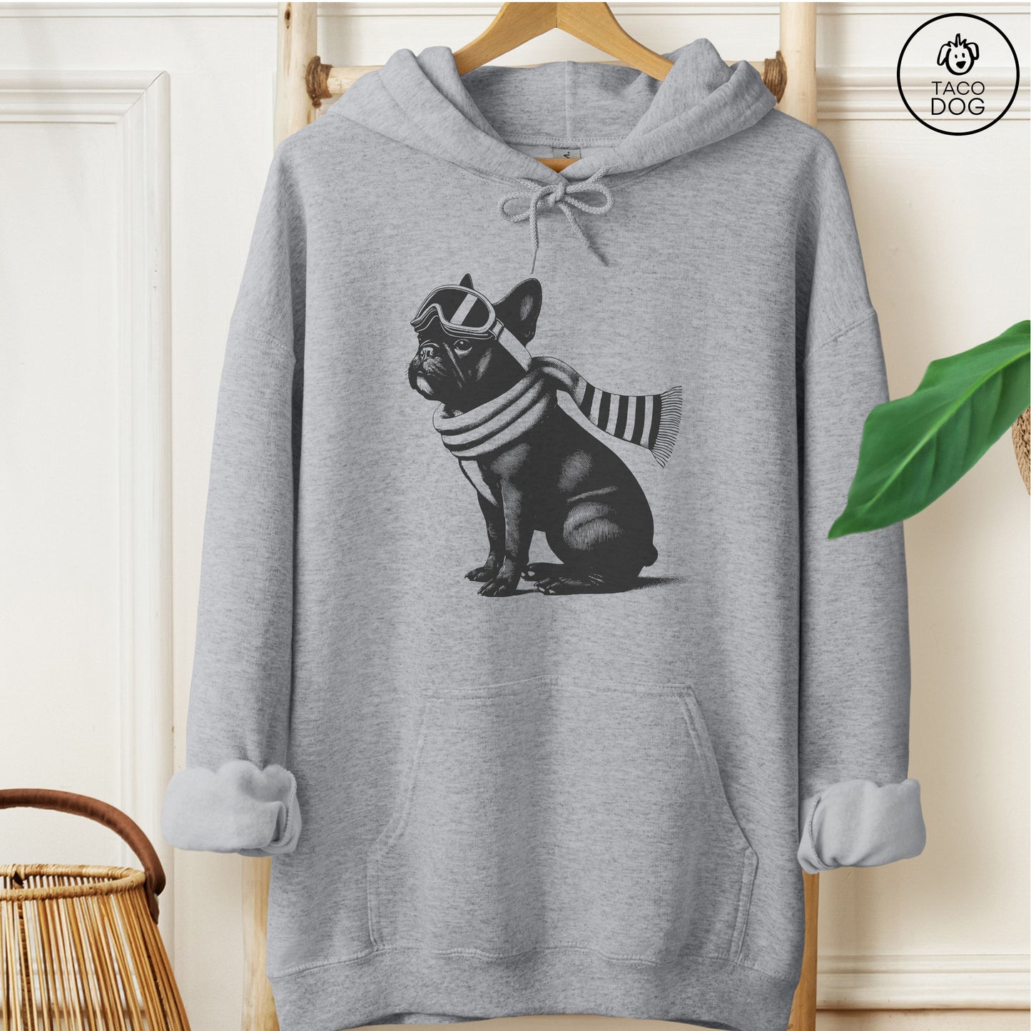 French Bulldog Frenchie Winter Sport Hoodie
