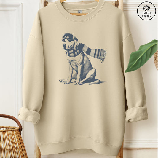 Labrador Retriever Winter Sport Sweatshirt Sand Taco-Dog
