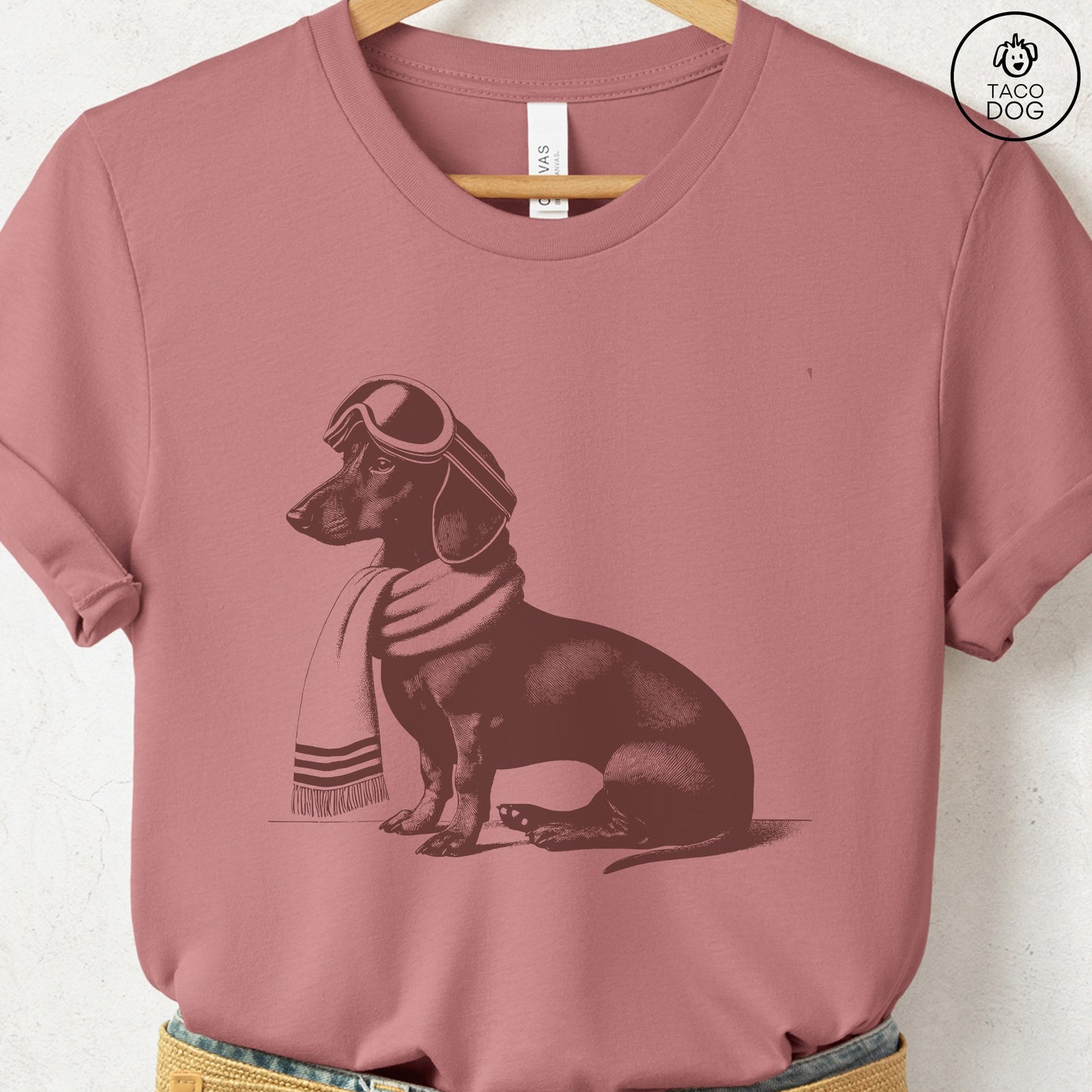 Weenie Dachshund Winter Sport T-Shirt